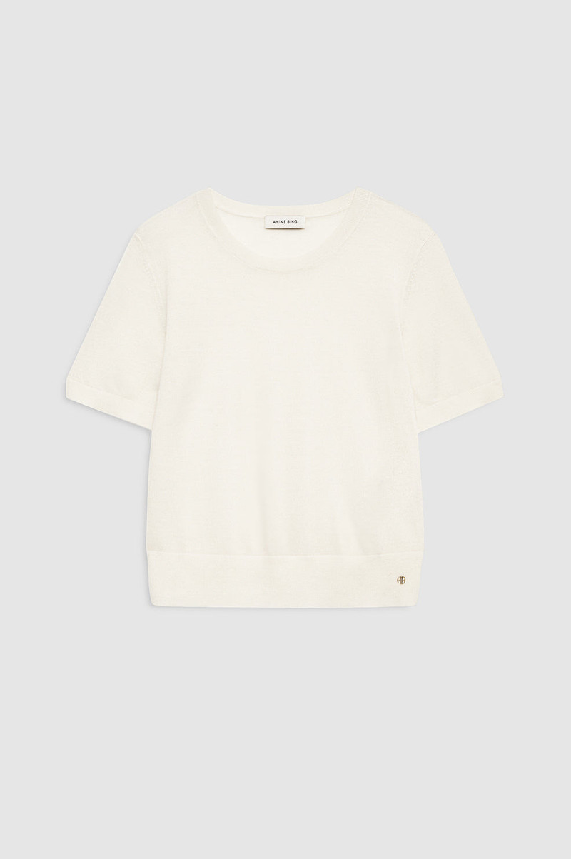 Mora Crop Sweater - Ivory 1