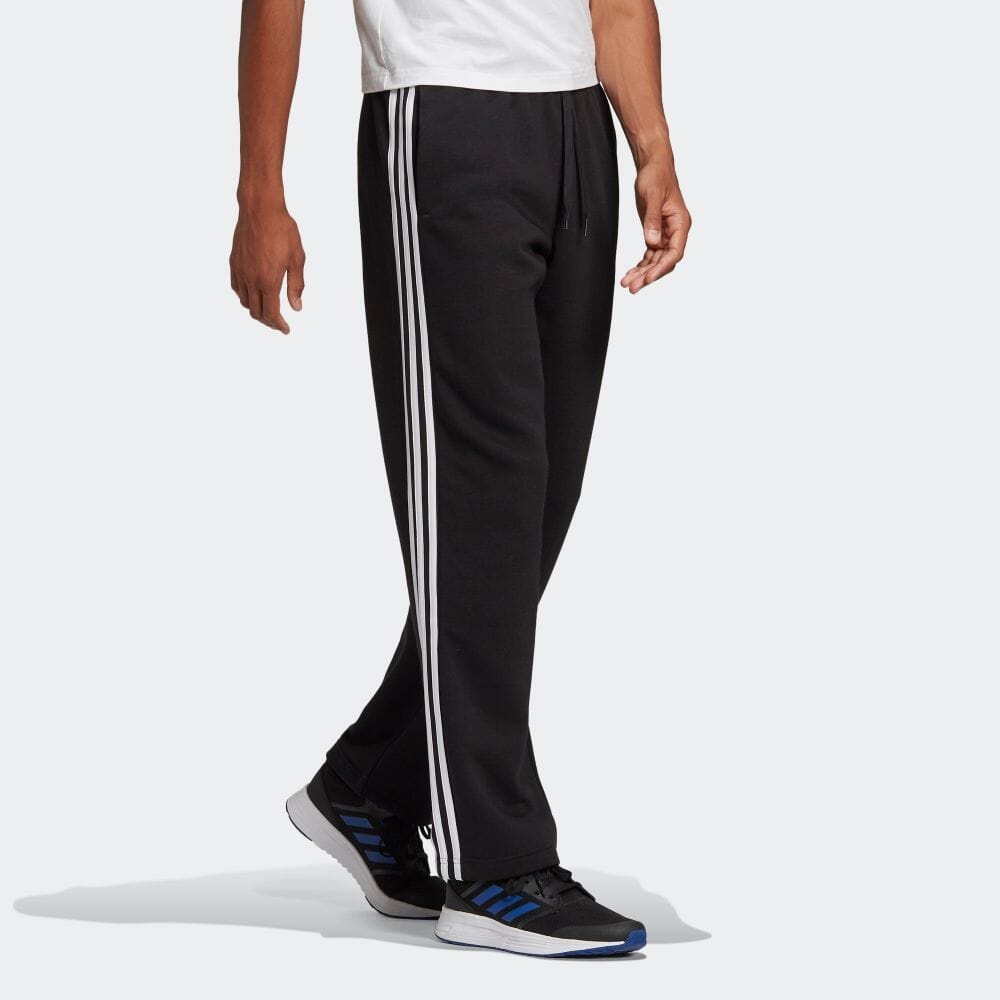 Men's adidas Classic Straight Casual Sports Knit Long Pants/Trousers Black GK9267 - 4