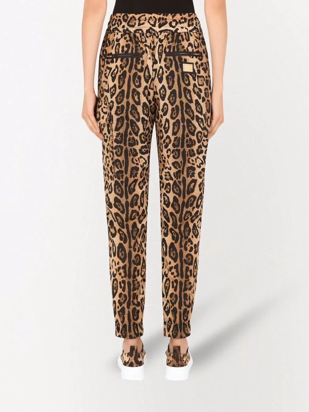leopard-print track pants - 4