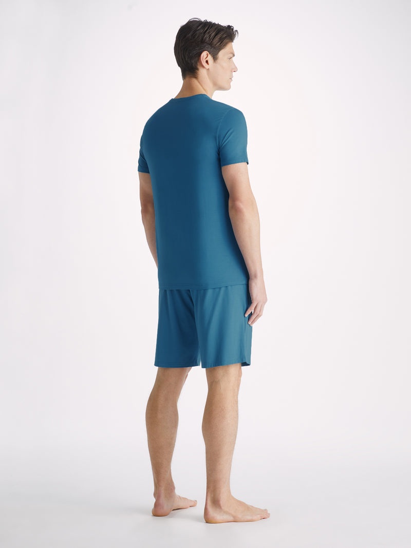 Men's T-Shirt Basel Micro Modal Stretch Ocean - 4
