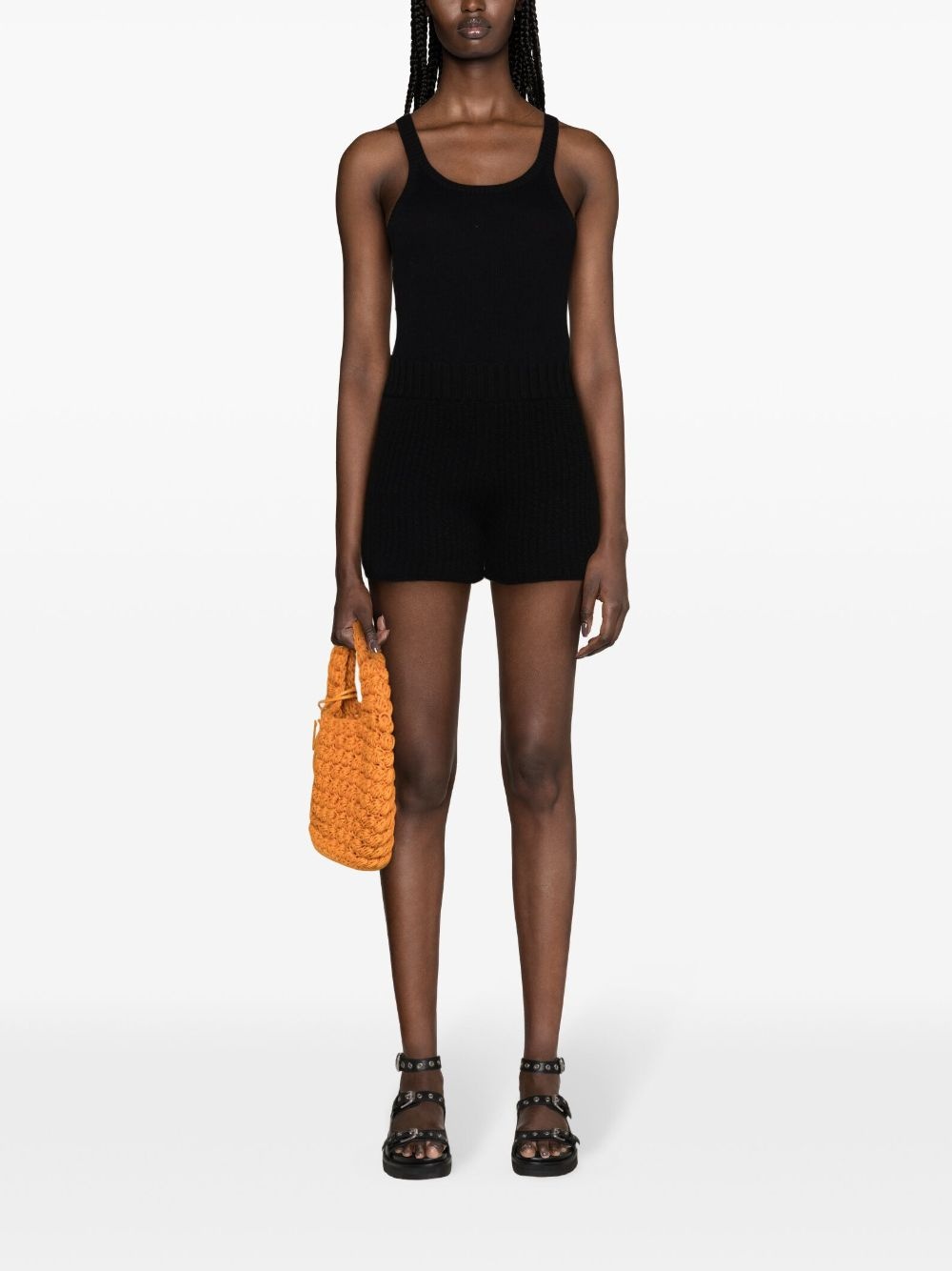 cashmere-blend knitted shorts - 2