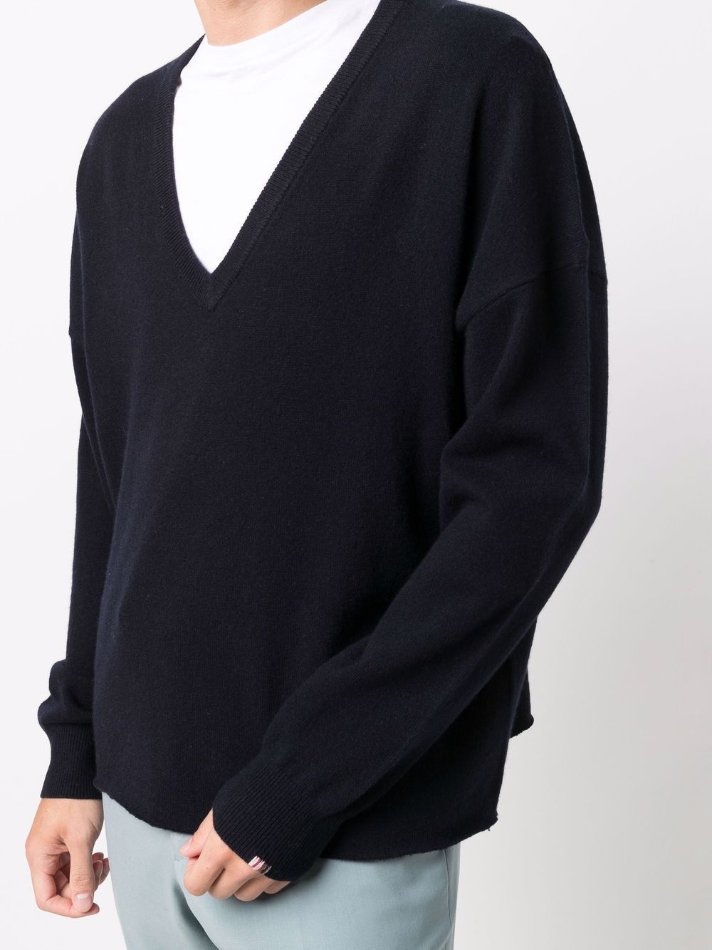 V-neck cashmere jumper - 6