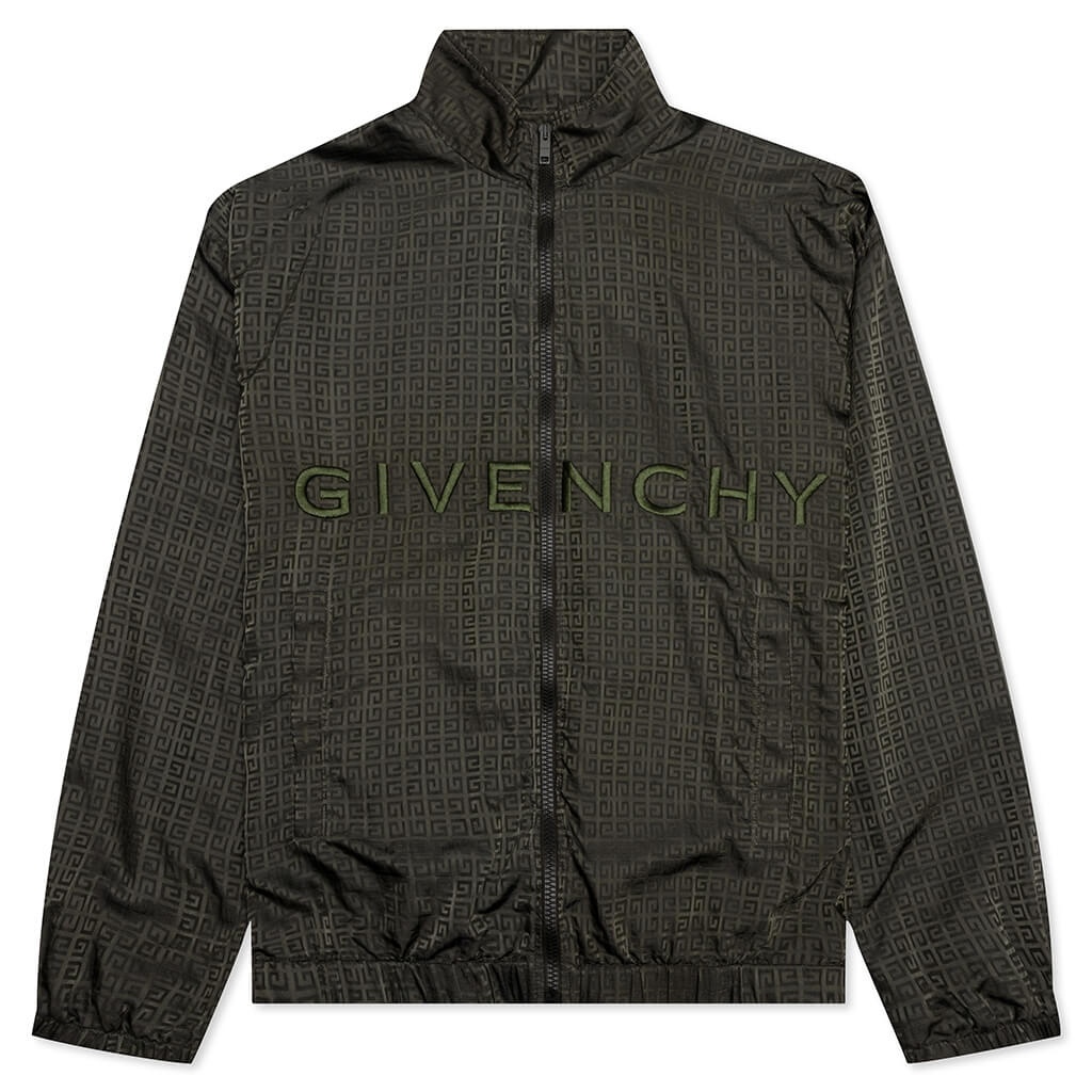 GIVENCHY GARMENT DYE EMBROIDERED JACKET - MILITARY GREEN - 1