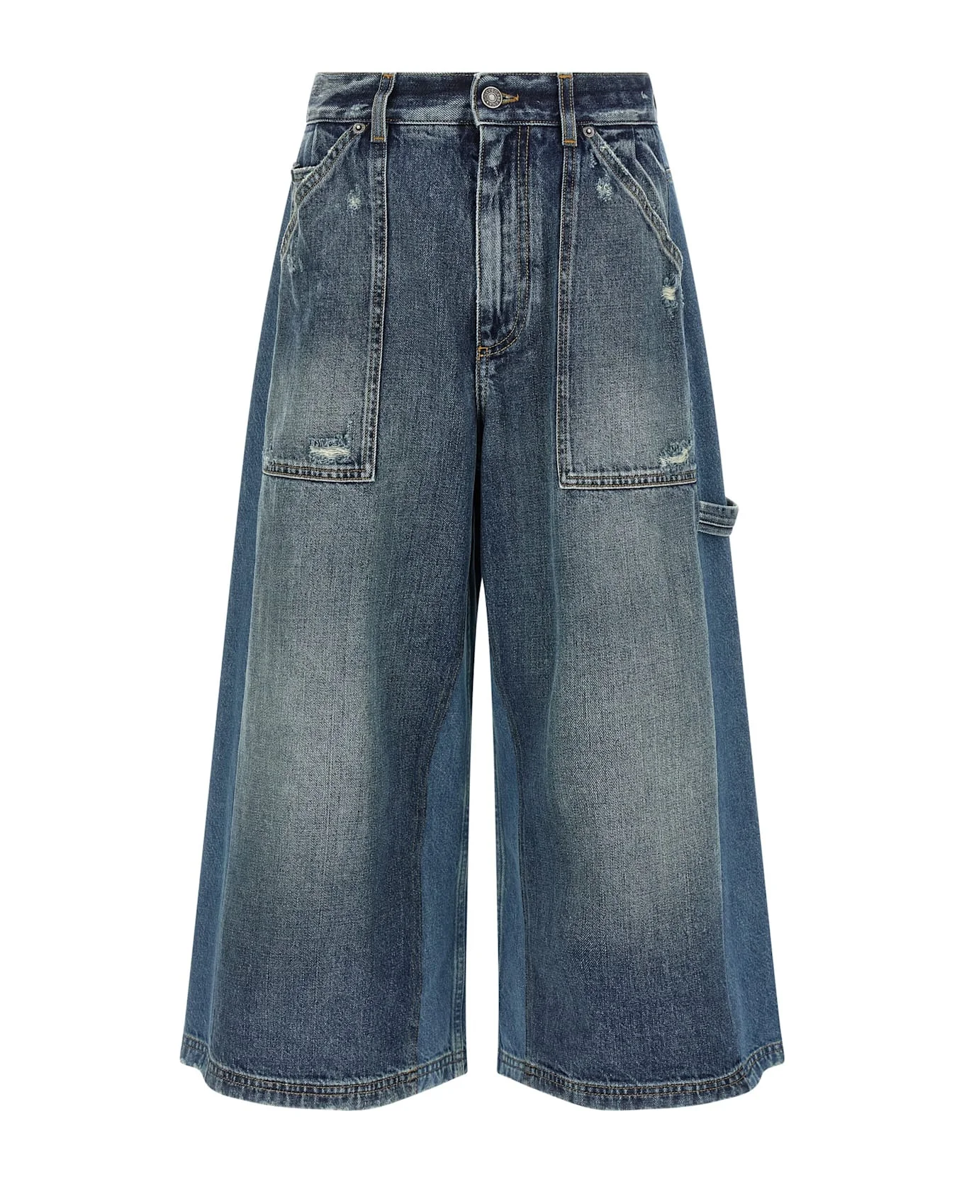 Denim Bermuda Shorts - 1