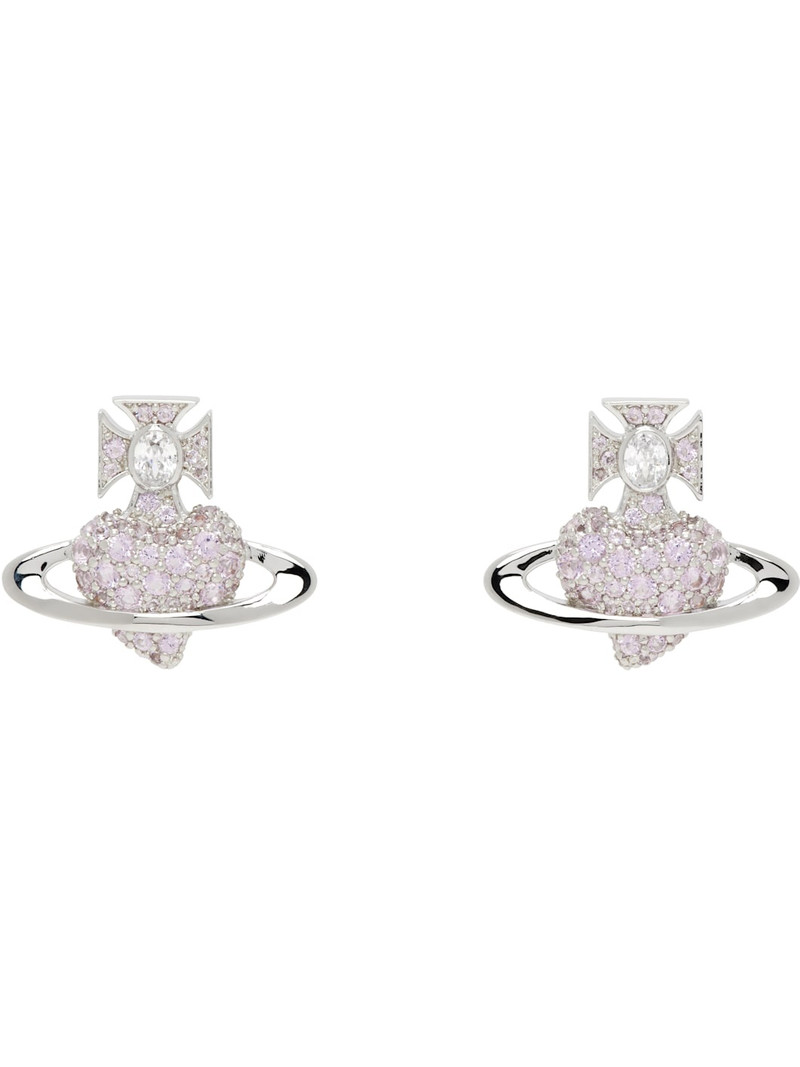 Silver & Purple Agnatha Earrings 1