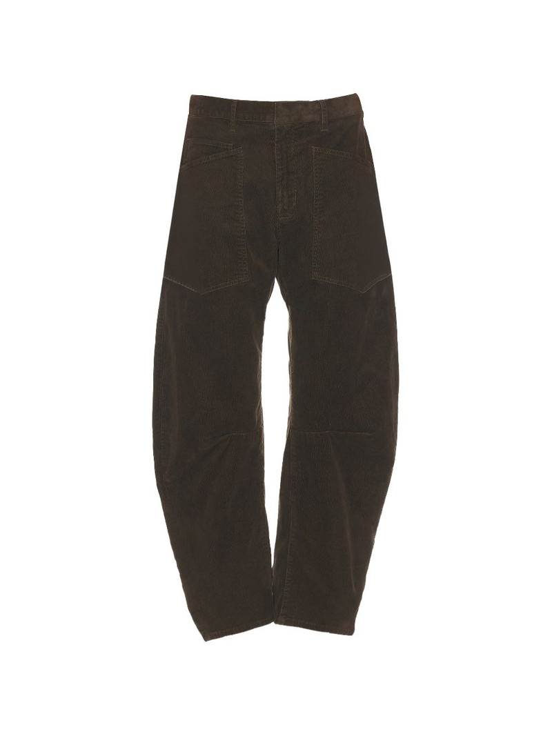 corduroy-effect trousers 1