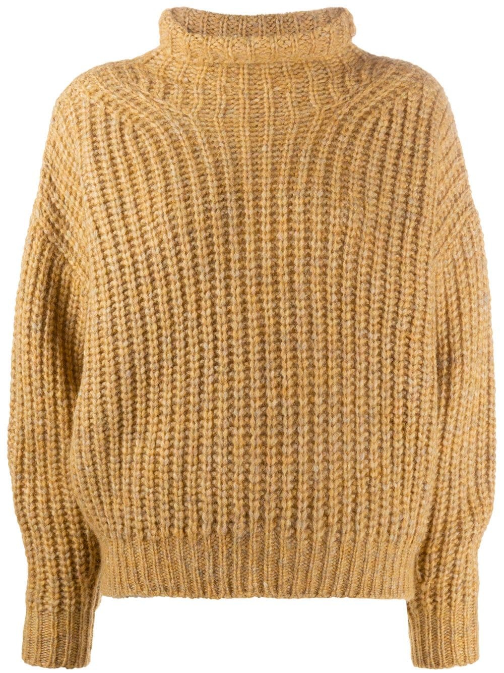 roll-neck knitted jumper - 1