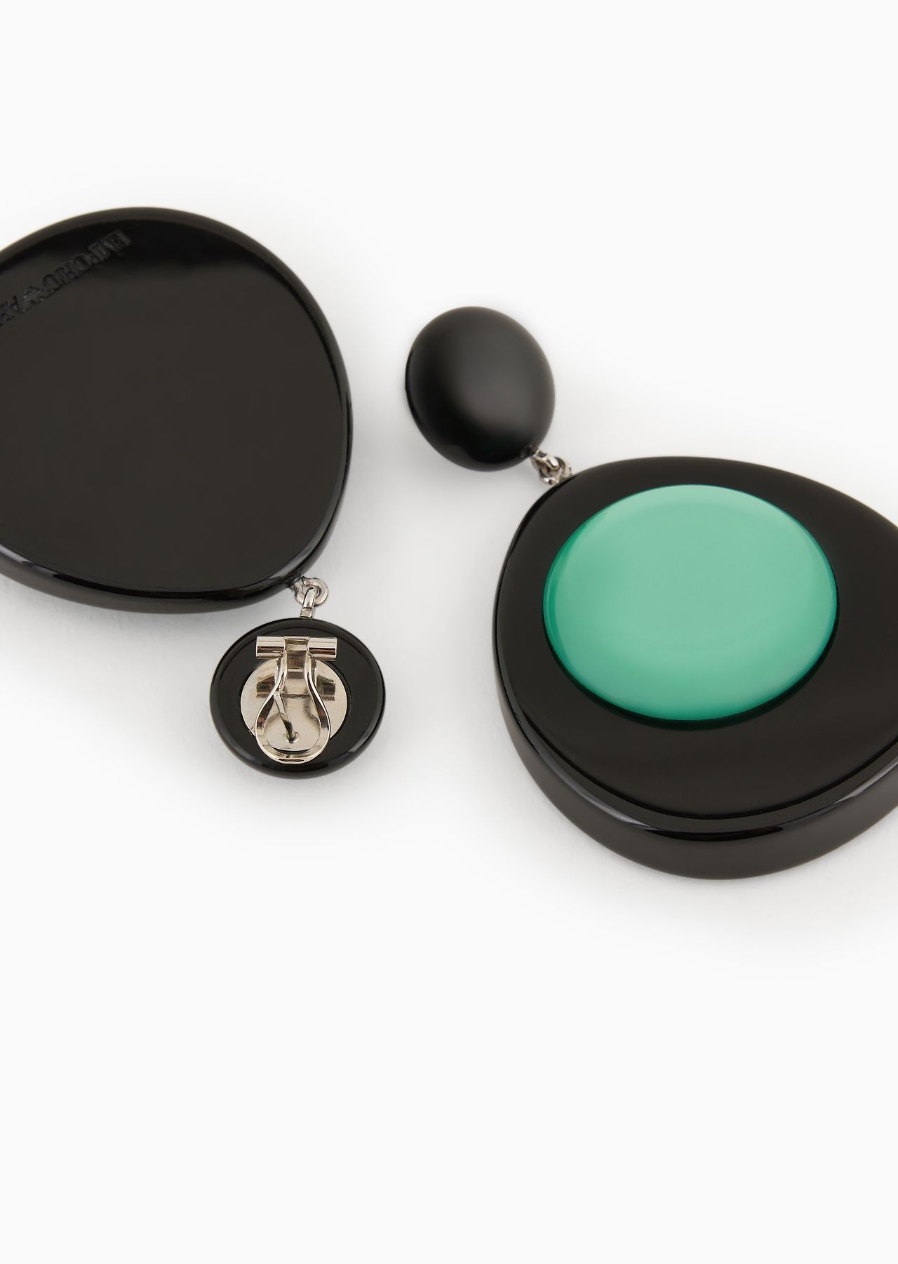 Two-toned pendant earrings - 2
