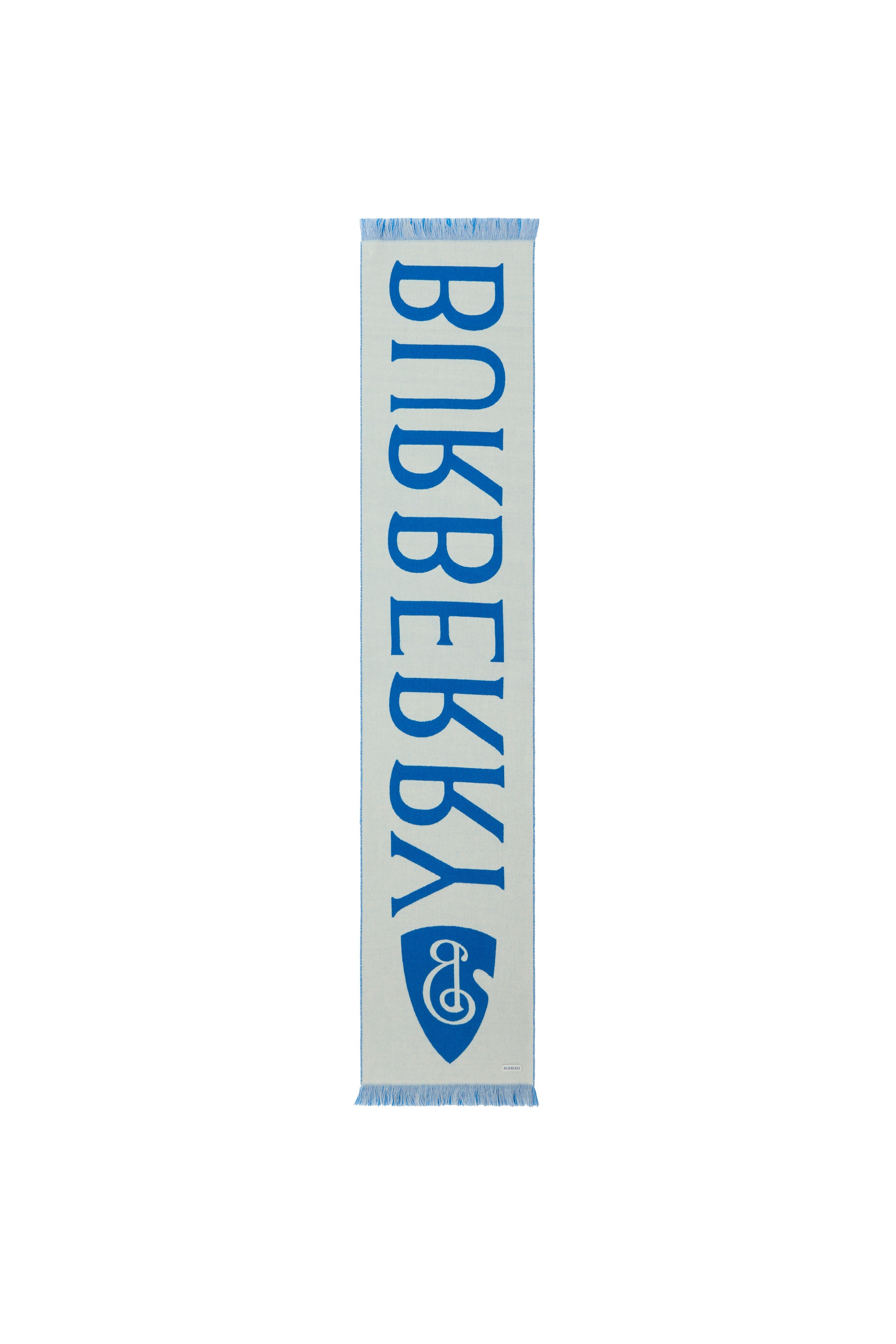 burberry Logo Wool Scarf in Knight at Nordstrom - 5