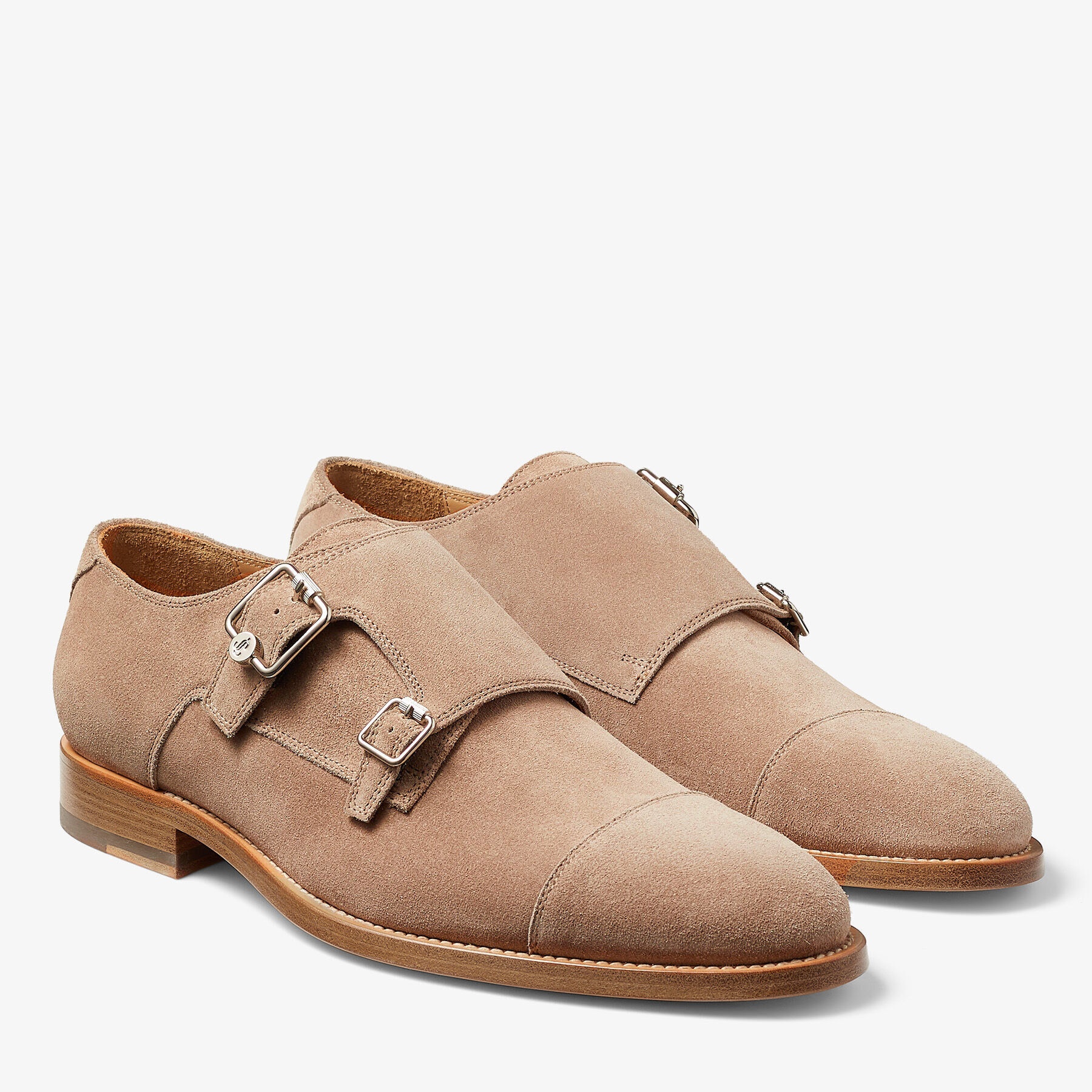 Finnion Monkstrap
Stone Velvet Suede Monk Strap Shoes - 2
