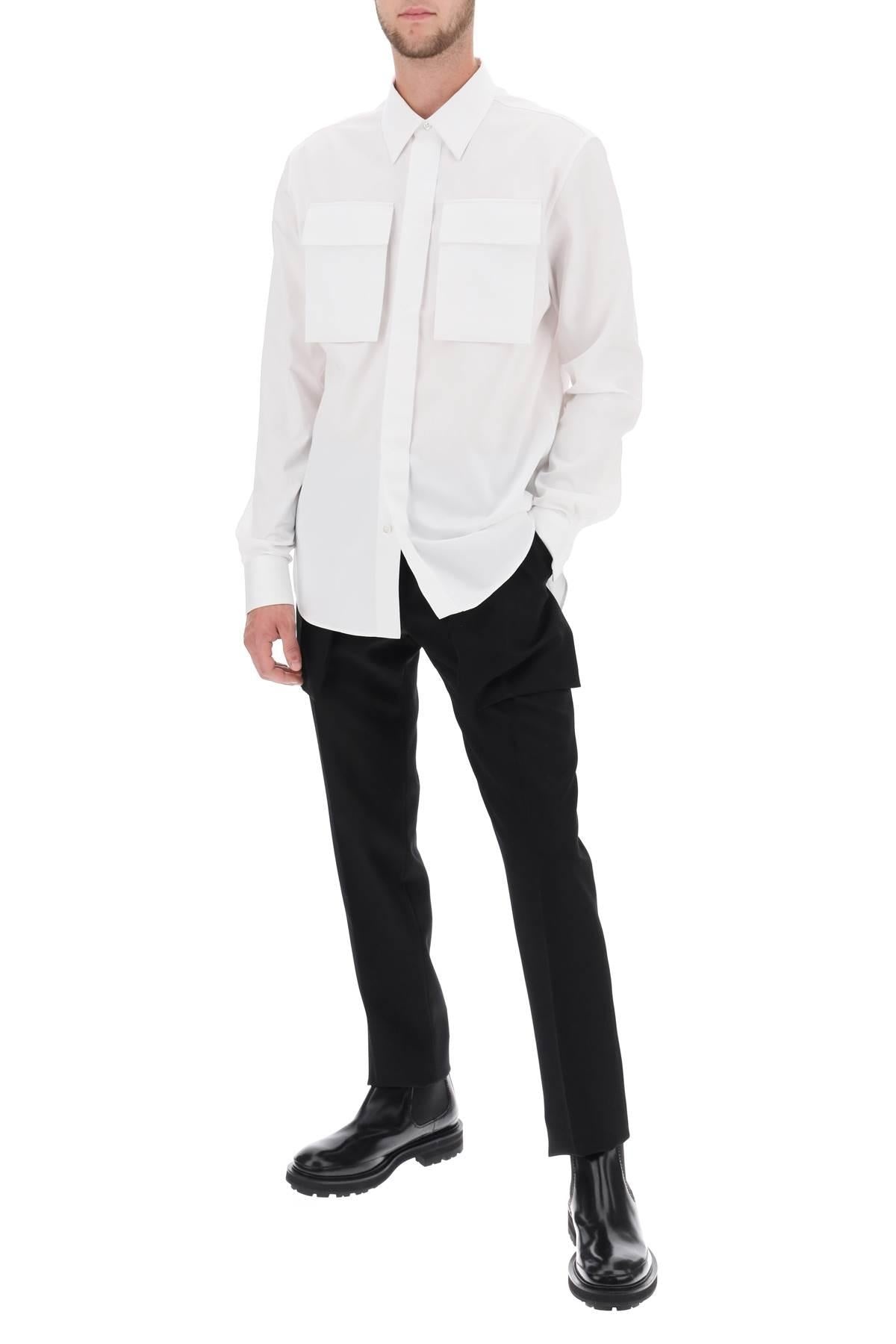 ALEXANDER MCQUEEN - REGULAR SHIRT IN POPLIN - 2