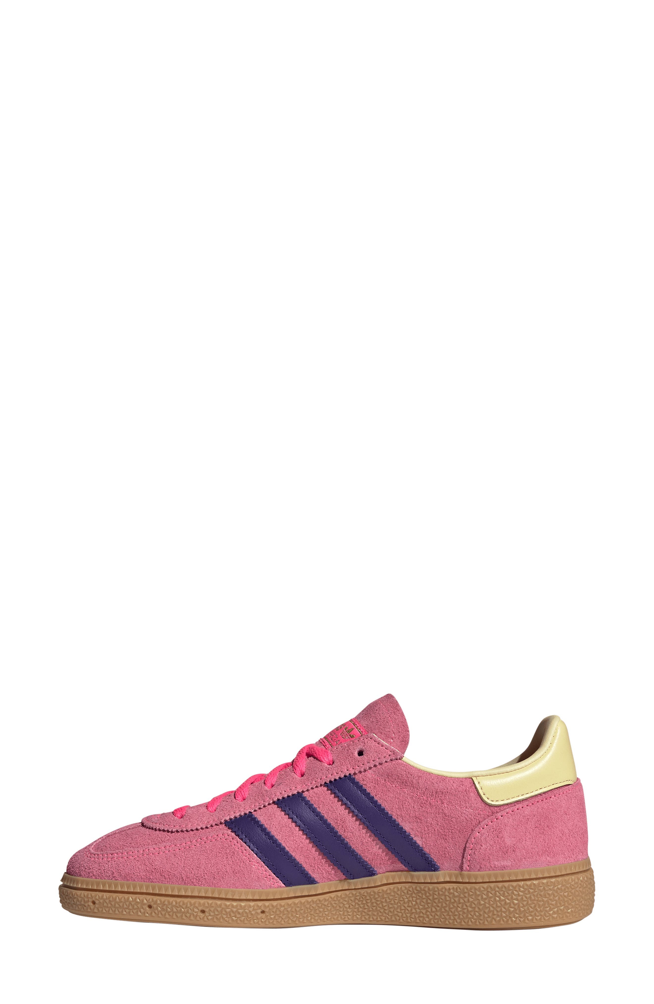 adidas Handball Spezial Sneaker in Lucid Pink/Purple/Yellow at Nordstrom - 6