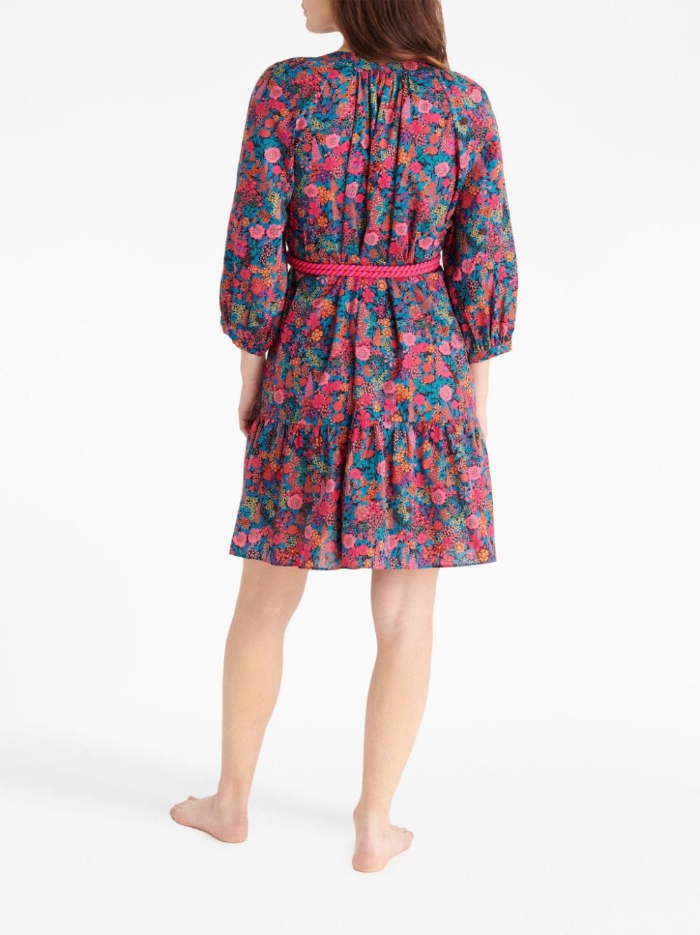 Betty floral-print wrap minidress - 3