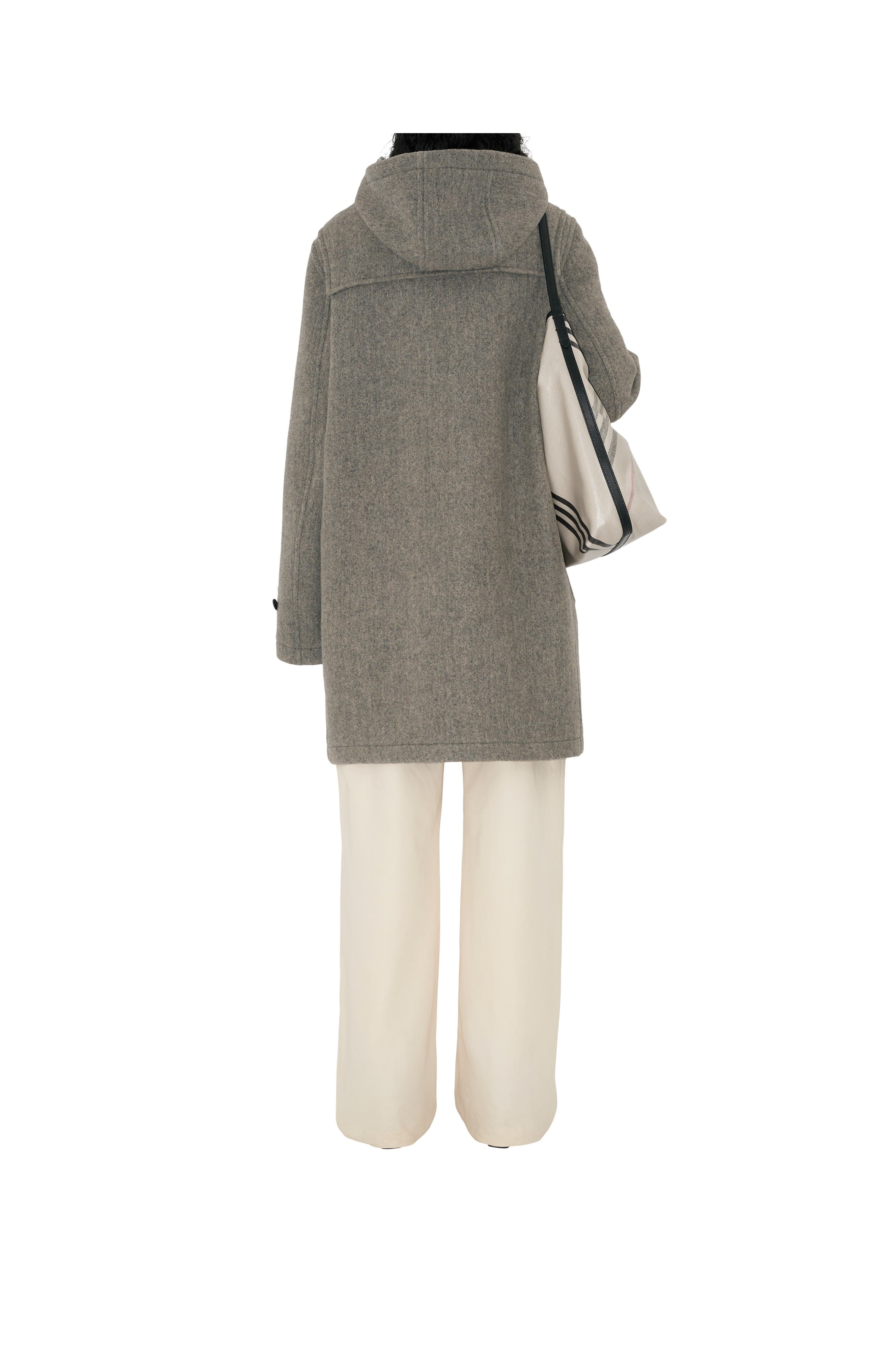 burberry Wool Duffle Coat in Limestone at Nordstrom - 5