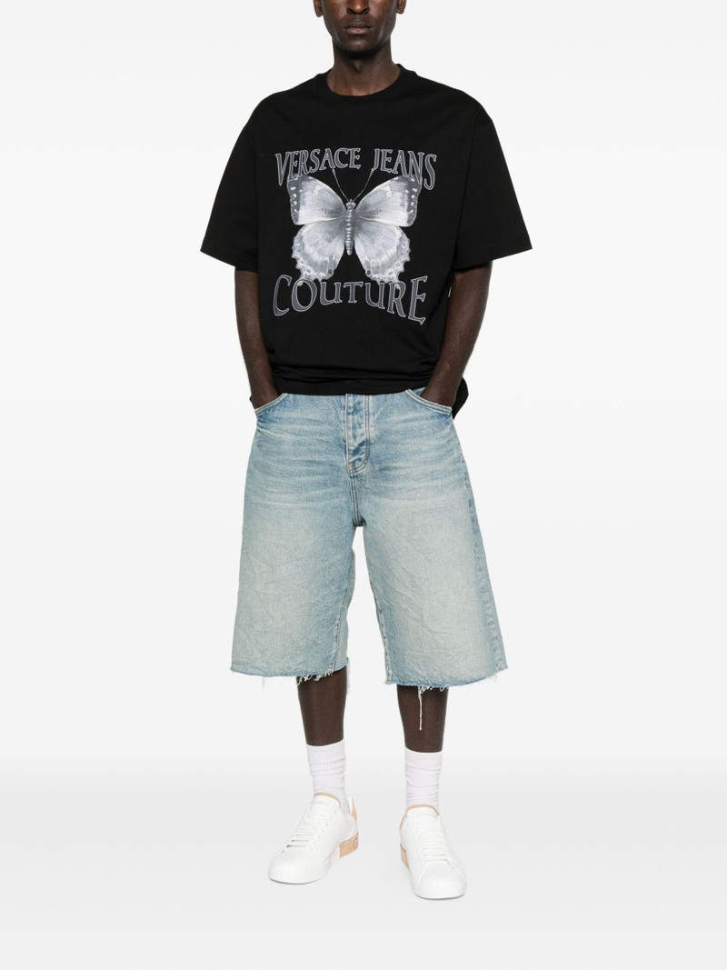VERSACE JEANS COUTURE butterfly-print T-shirt outlook