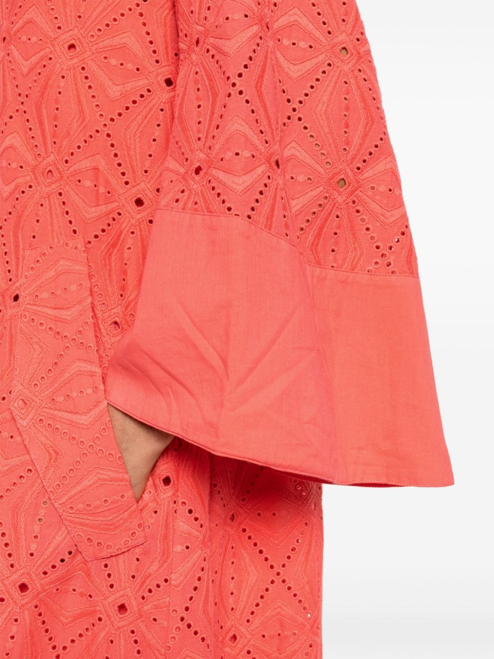 broderie anglaise maxi dress - 5