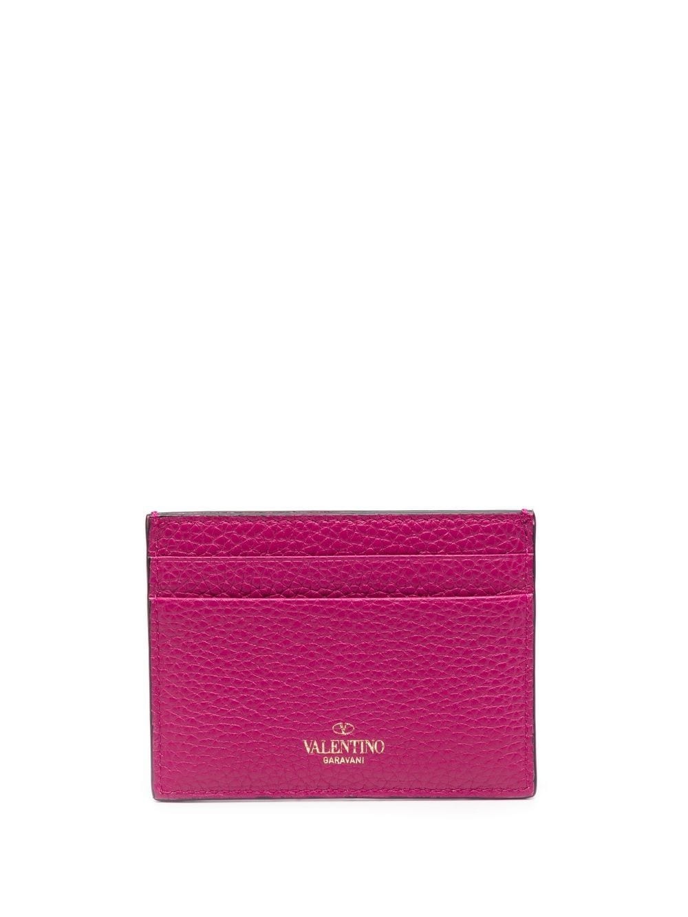 Rockstud leather cardholder - 2