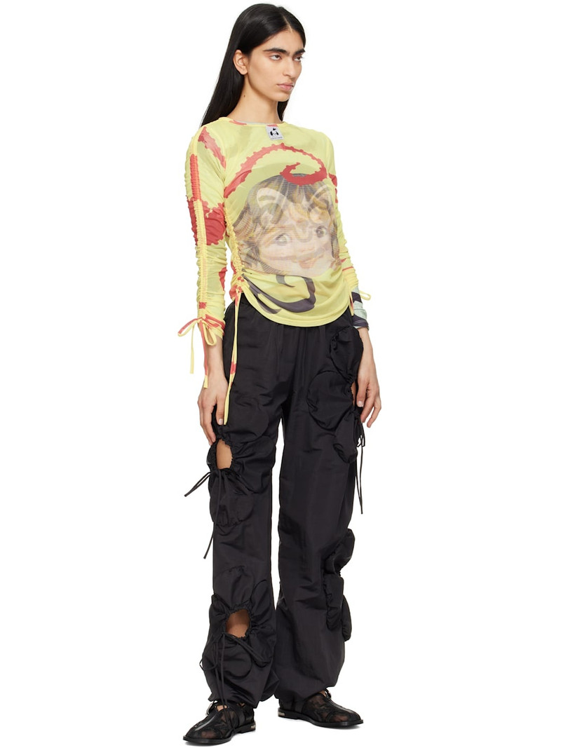 TOGA PULLA Black Mesh & Leather Loafers outlook