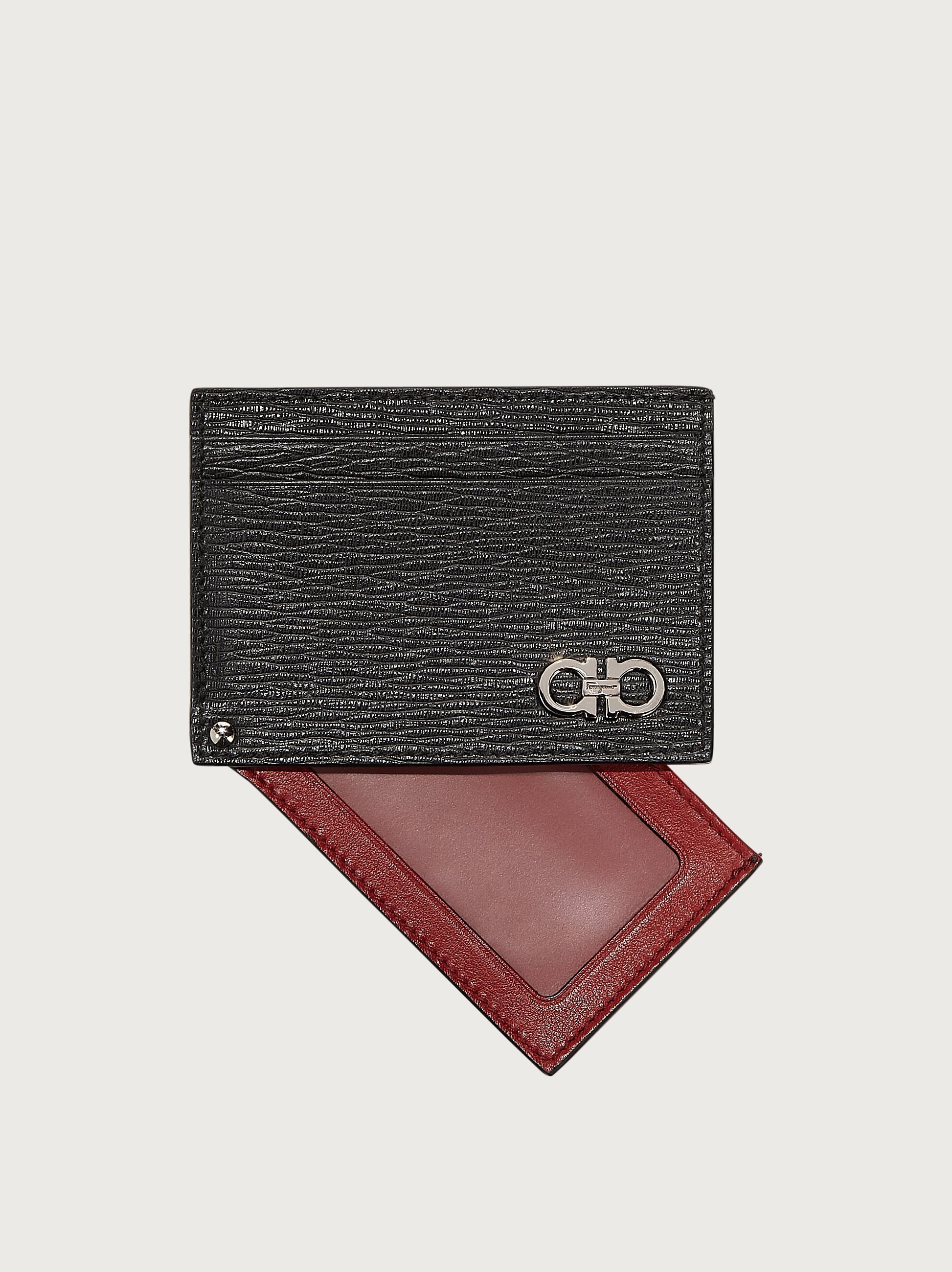 Gancini card holder with pull-out ID window - 4