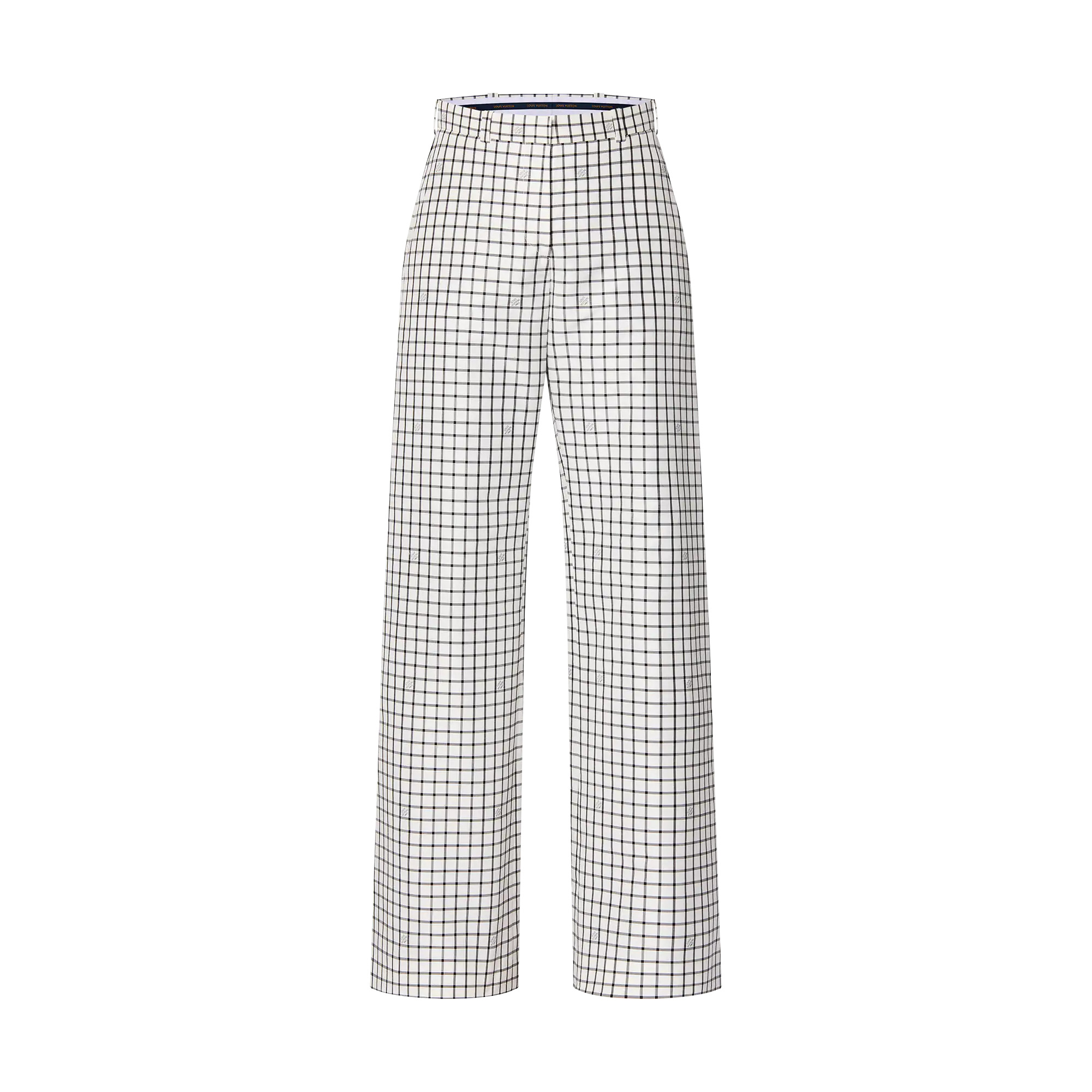 Check Print Pants - 1