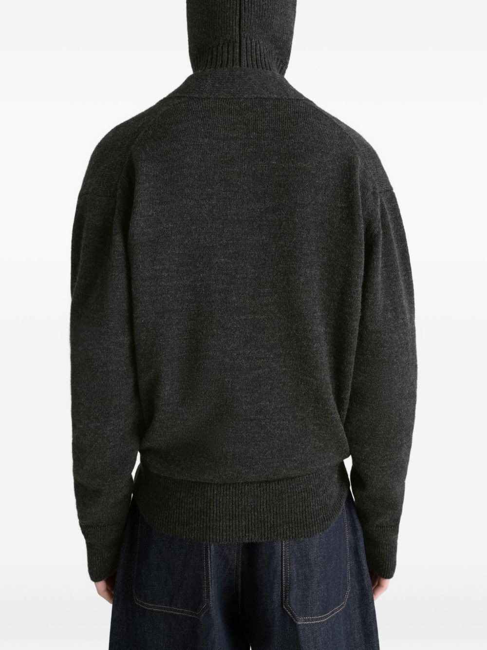 wrap double-breasted cardigan - 3