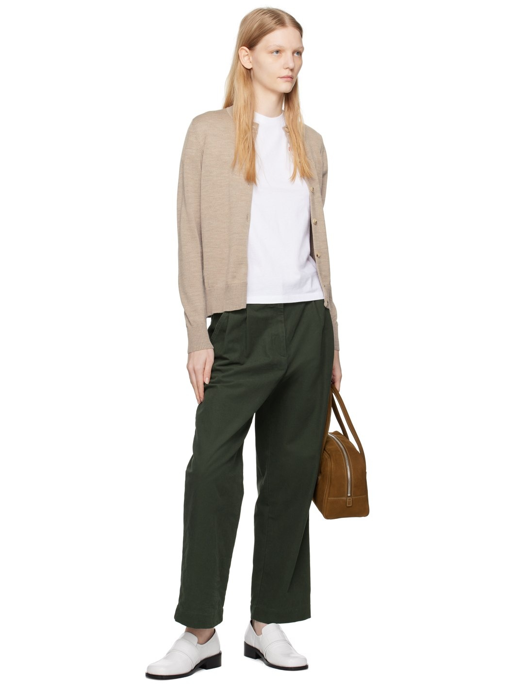 Beige Fox Head Cardigan - 4
