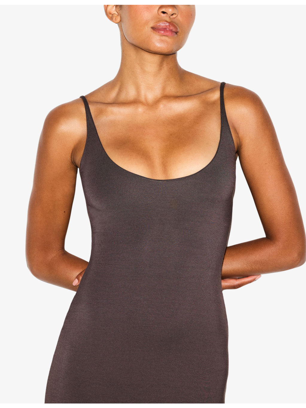 Skimpy Scoop-Neck Stretch-Modal Maxi Dress - 5
