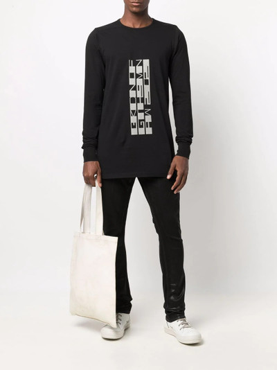 Rick Owens DRKSHDW logo-print crewneck sweatshirt outlook