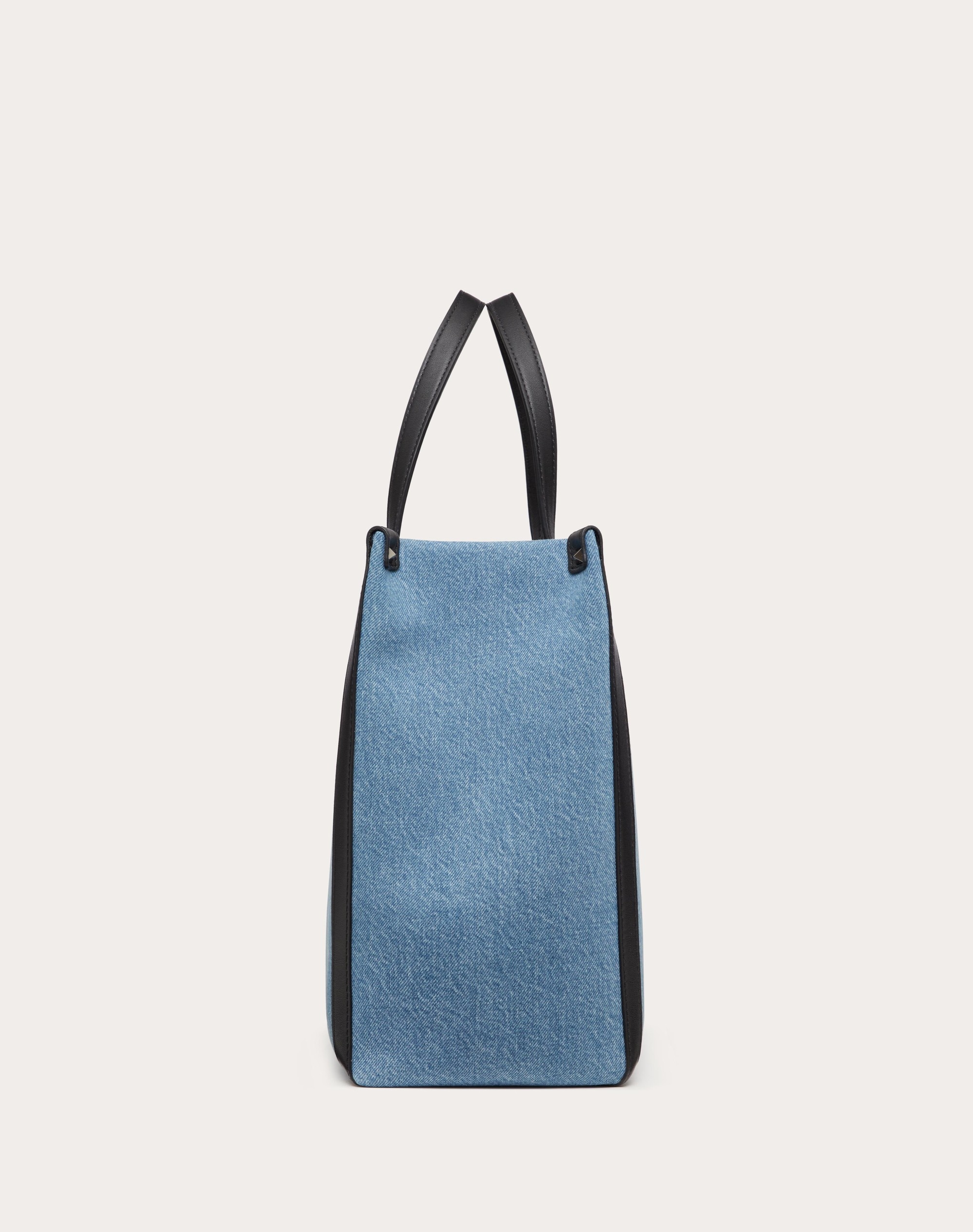 MEDIUM VLTN DENIM SHOPPER - 4