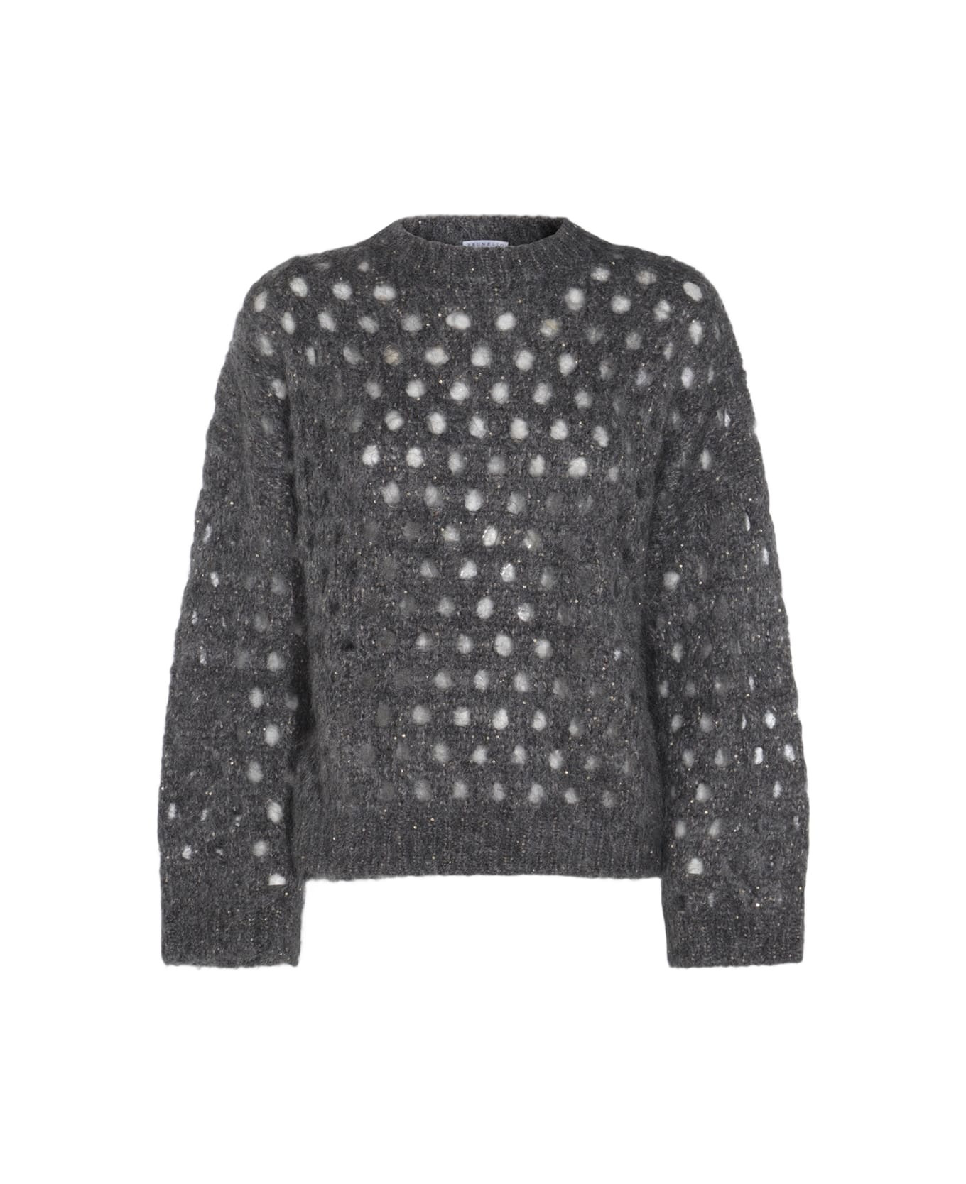 Dark Grey Mohair Knitwear - 1