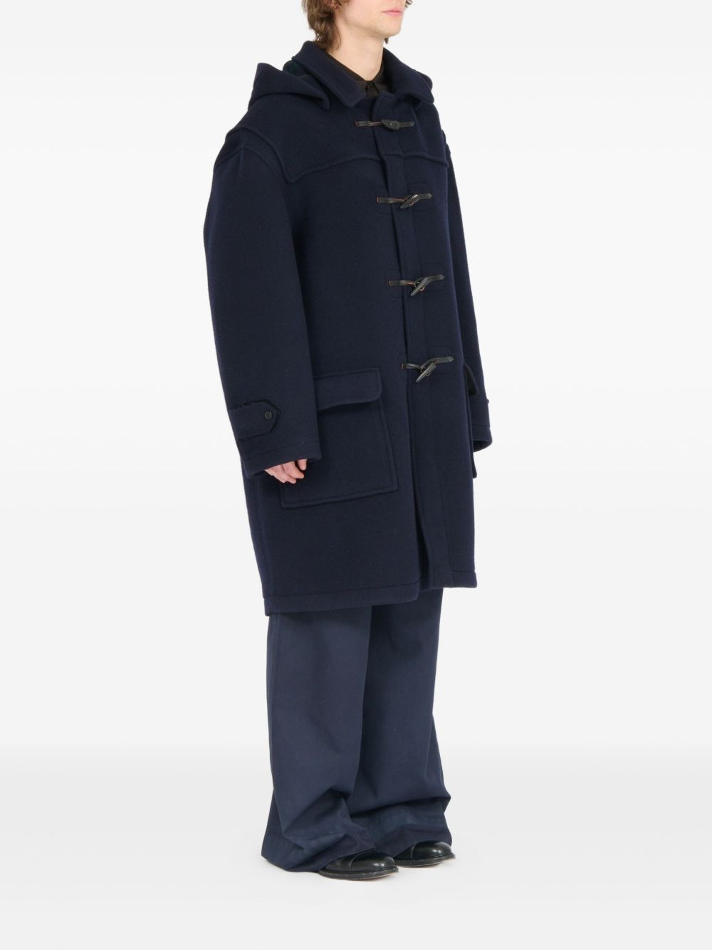 wool duffle coat - 3