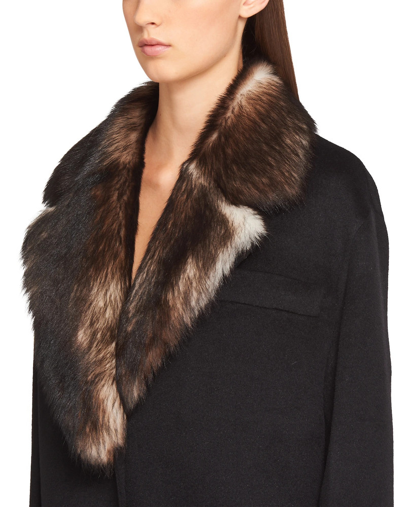 Single-breasted cashgora coat 5