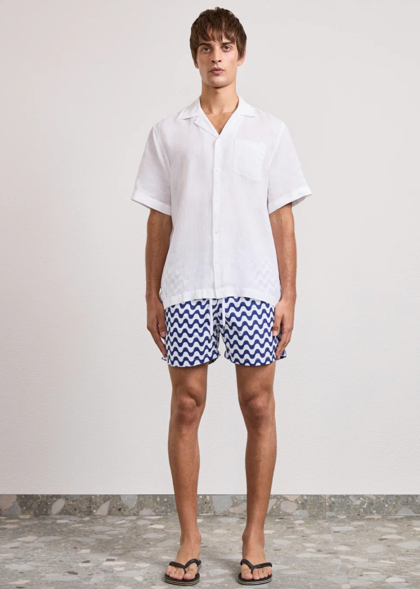 Rio Swim Shorts Copacabana Print Navy - 4