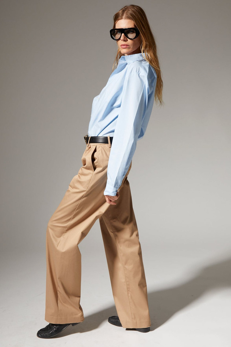 SPRWMN KHAKI STRAIGHT LEG TROUSERS outlook