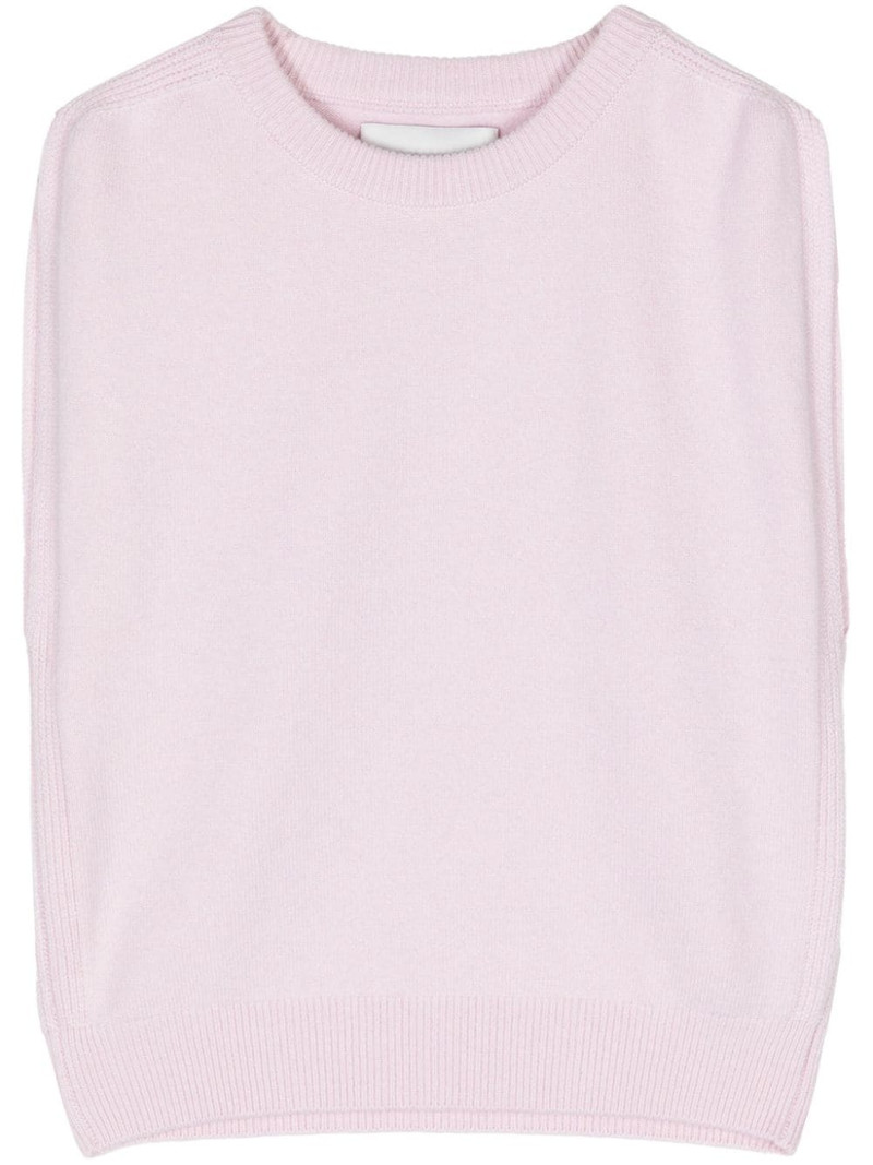 fine-knit cashmere vest 1