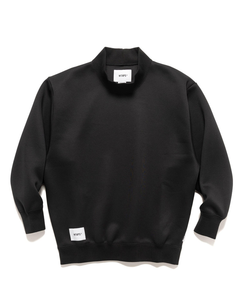 WTAPS Mock Neck / Sweater / Poly. Fortless BLACK | REVERSIBLE