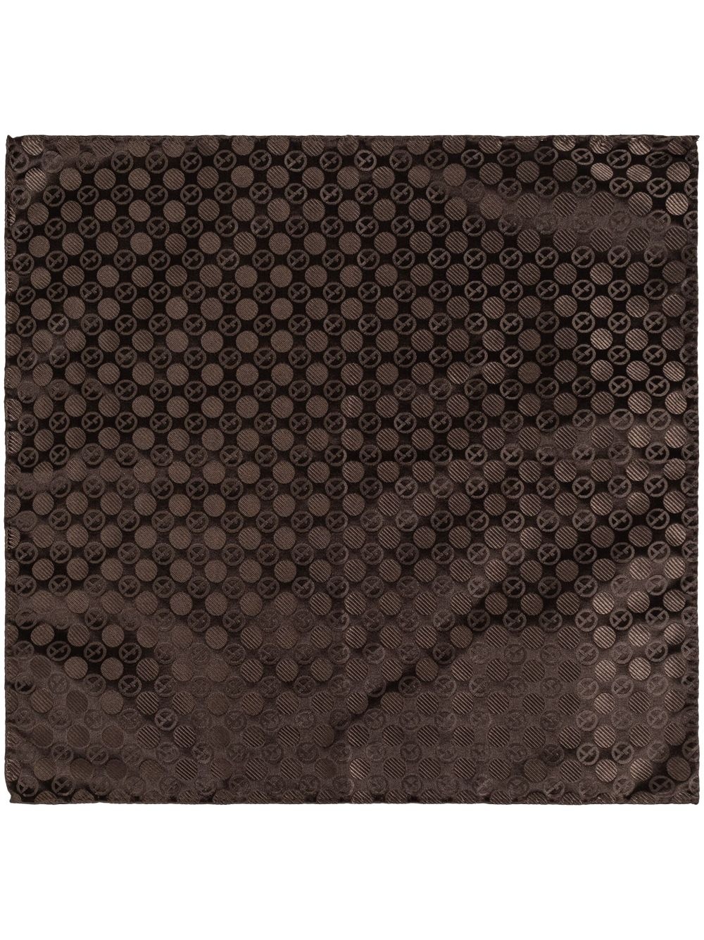 logo-jacquard pocket square - 1