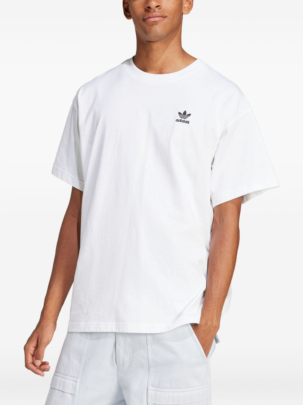 small-logo cotton T-shirt - 3
