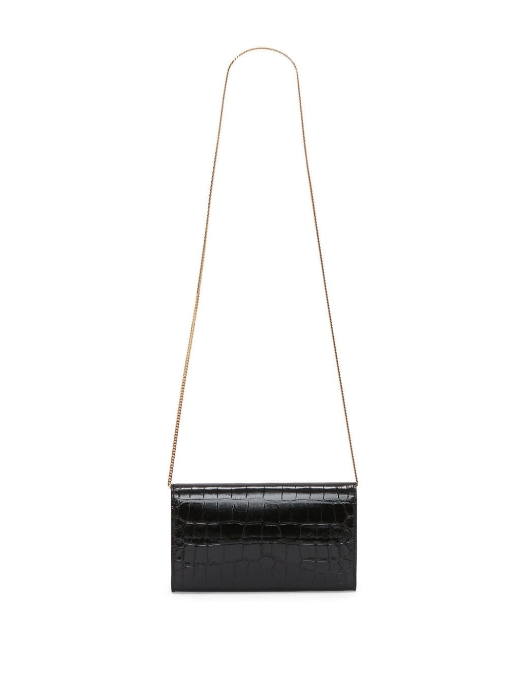 Wallet On Chain crocodile-embossed clutch bag - 3