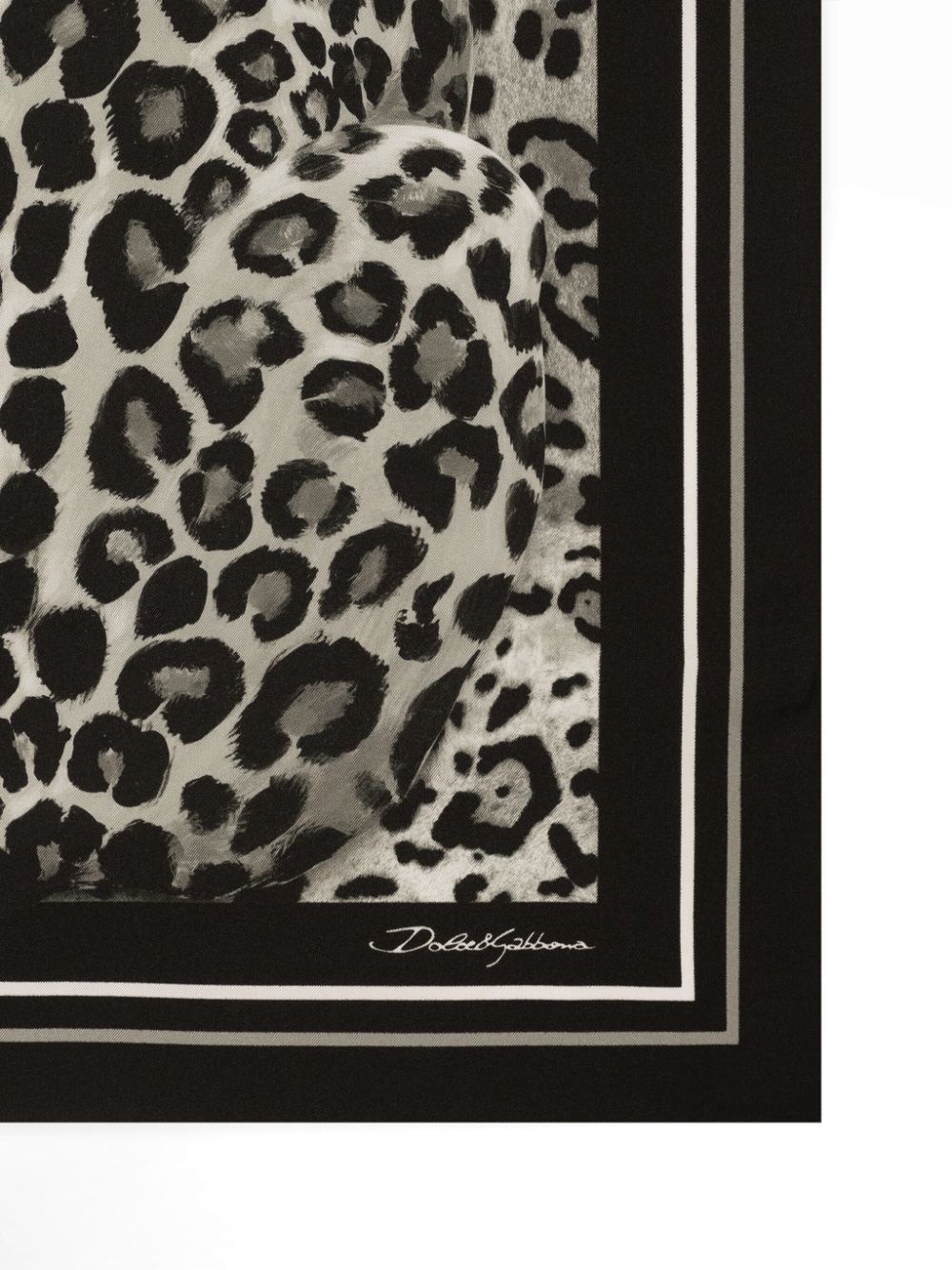 leopard-print scarf - 2