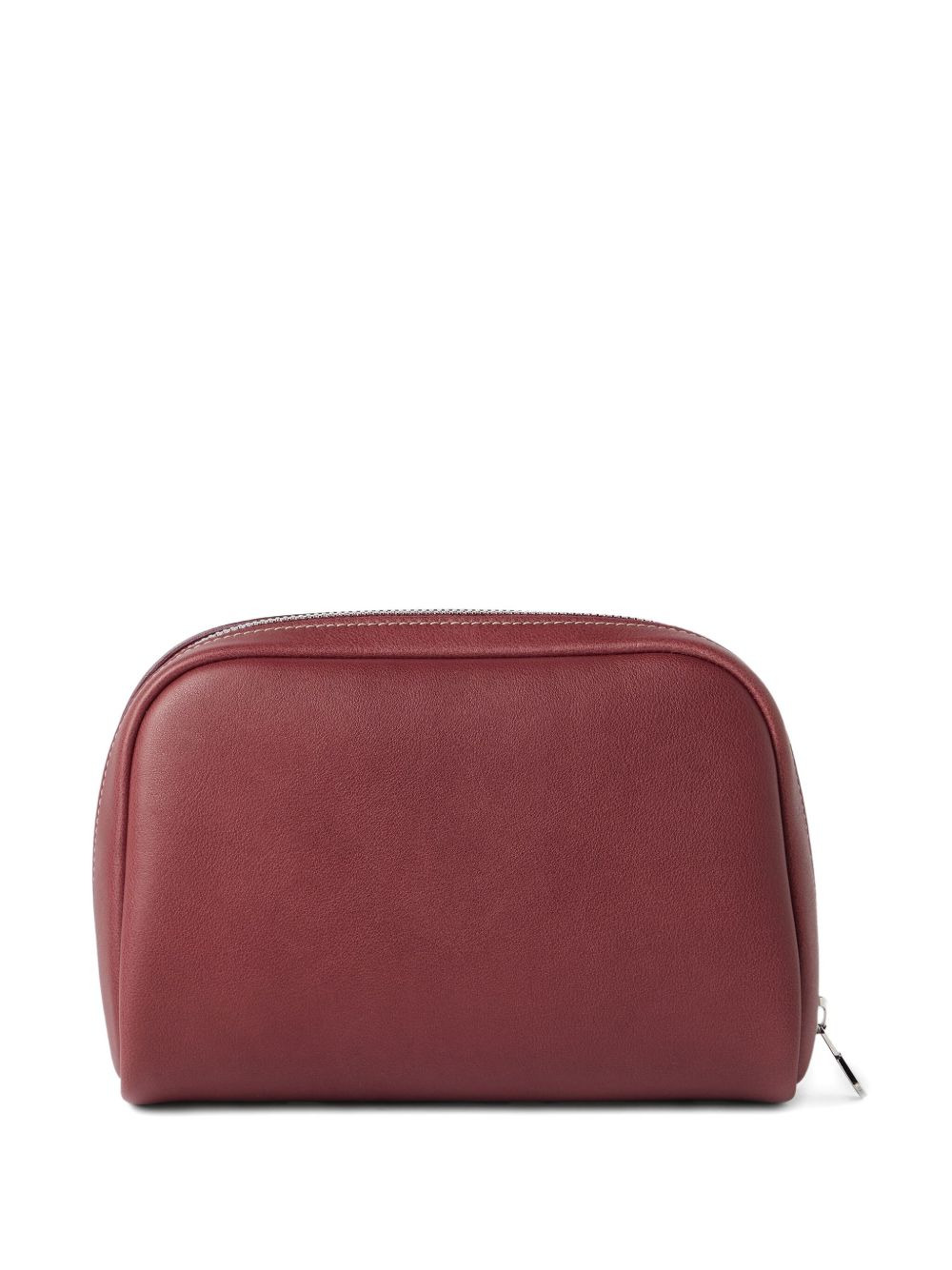 leather zip-top wash bag - 2