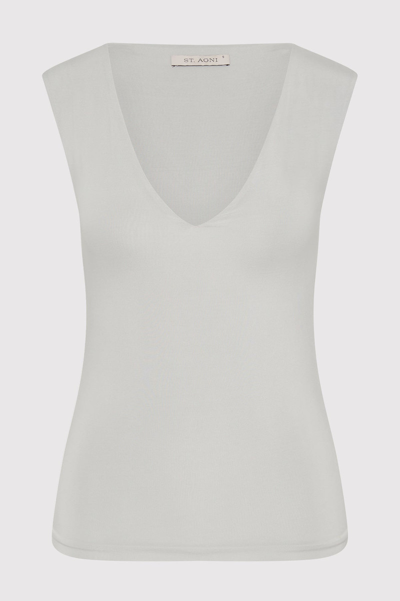 90s Cupro Top - Silver 1