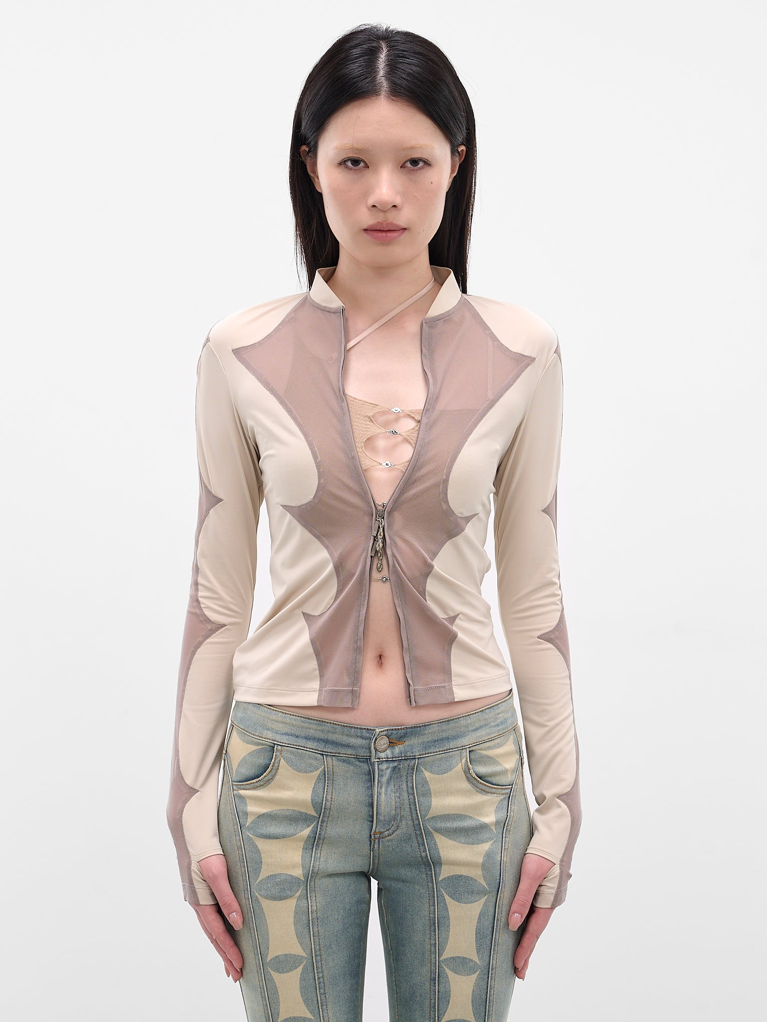 Beige Thorn Combo Sport Jacket - 1