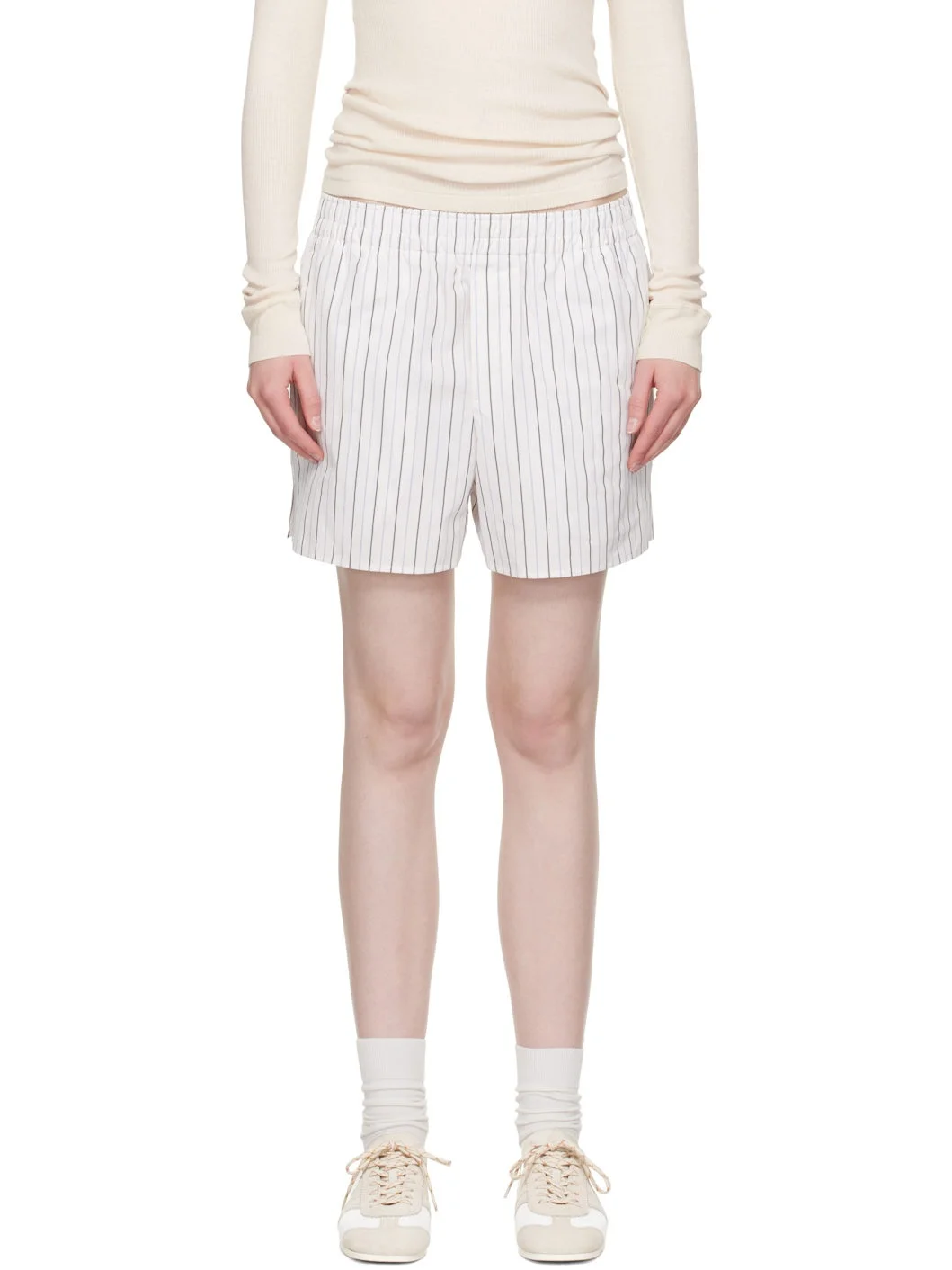 WHITE와 BLUE COTTON ELASTICATED 시트 - 1