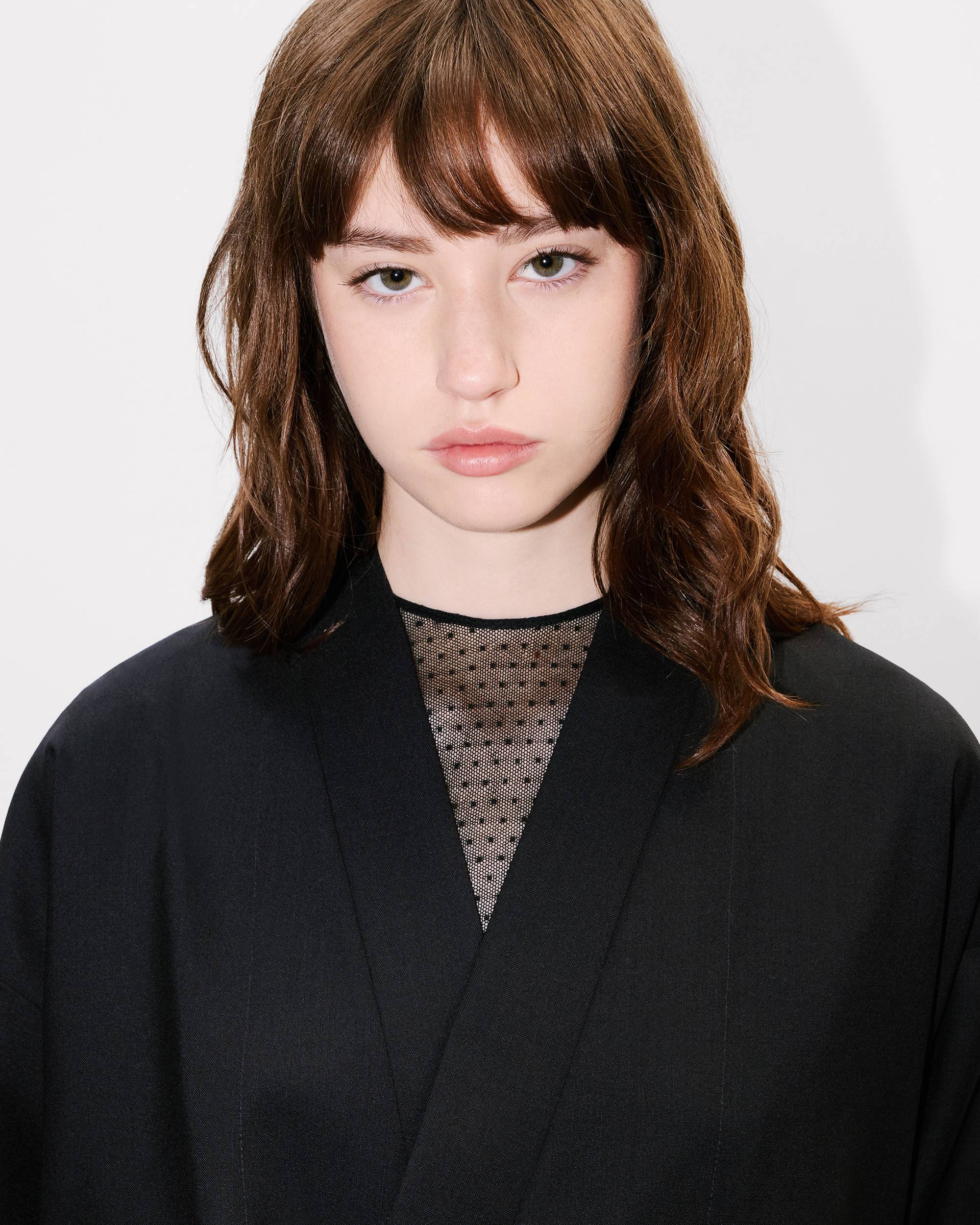 Kimono jacket in virgin wool - 6