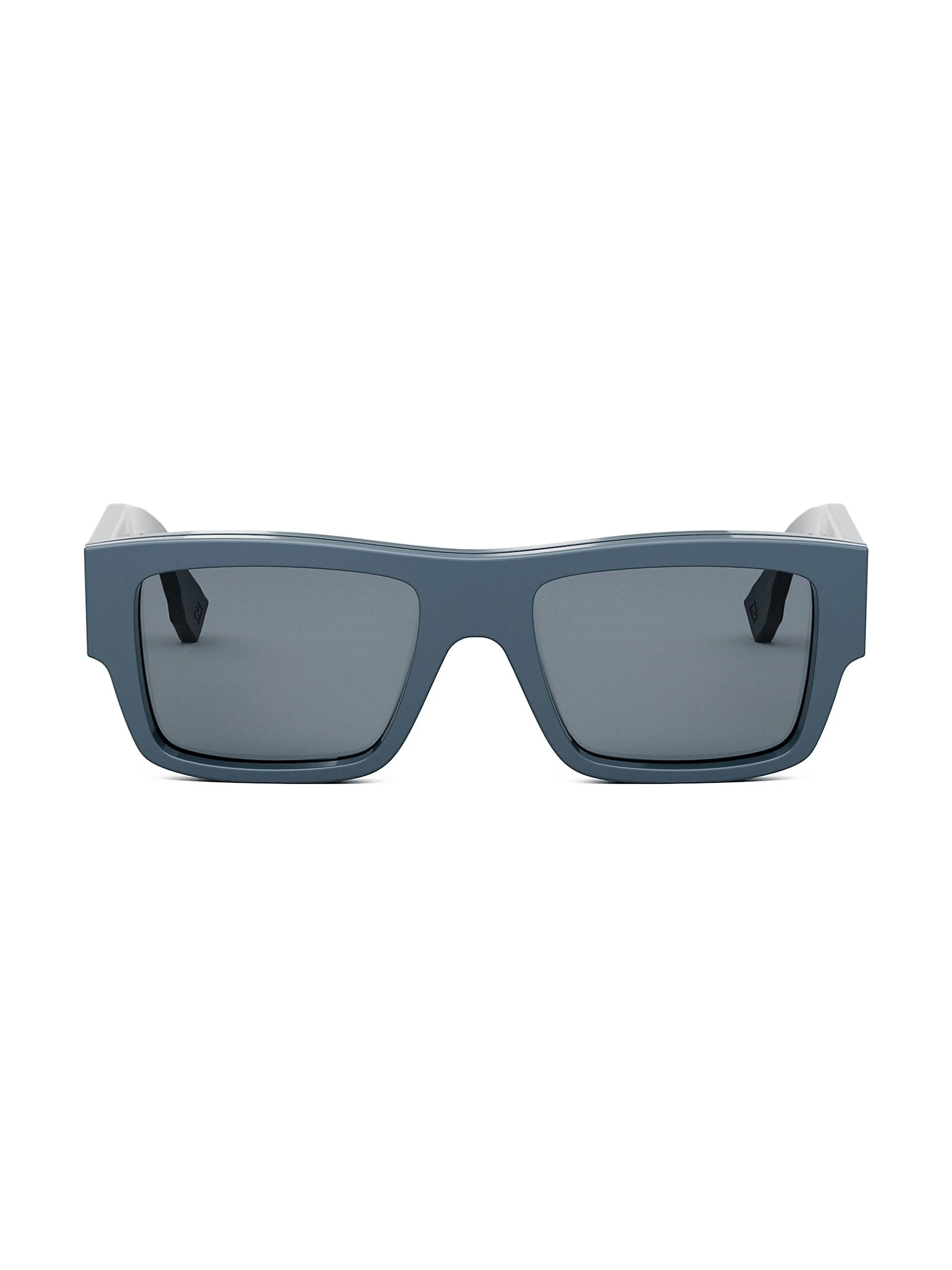 Men Signature 53MM Rectangular Sunglasses - Dusty Blue Light Blue - 1