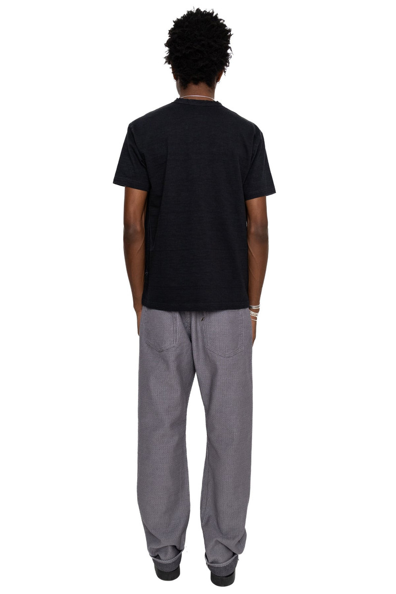 1178-GRY 12oz Sashiko 5P Pants Regular Fit - Heather Grey x Black 5