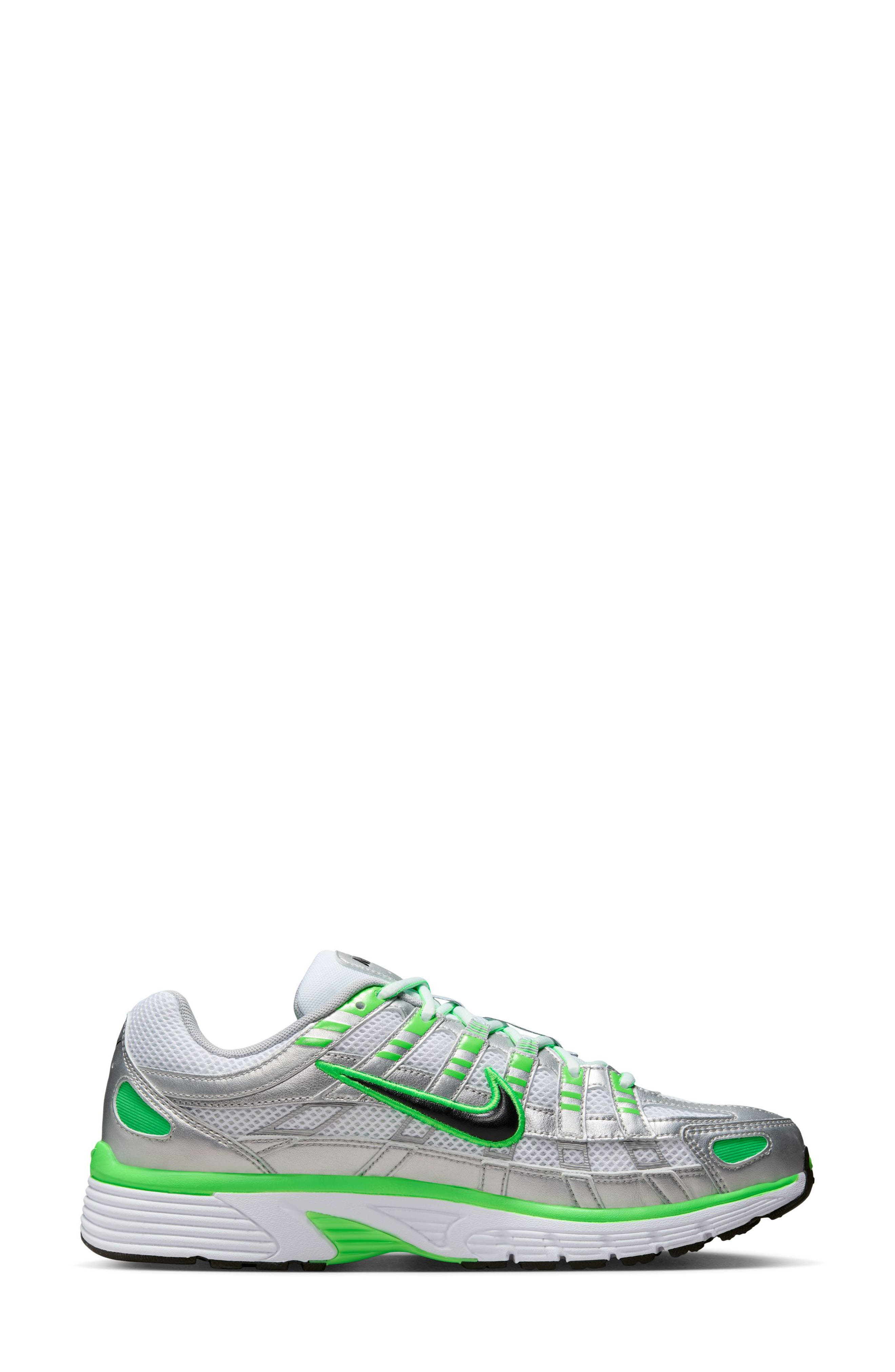 Nike P-6000 SE Sneaker in Metallic Silver/Black/White at Nordstrom - 6