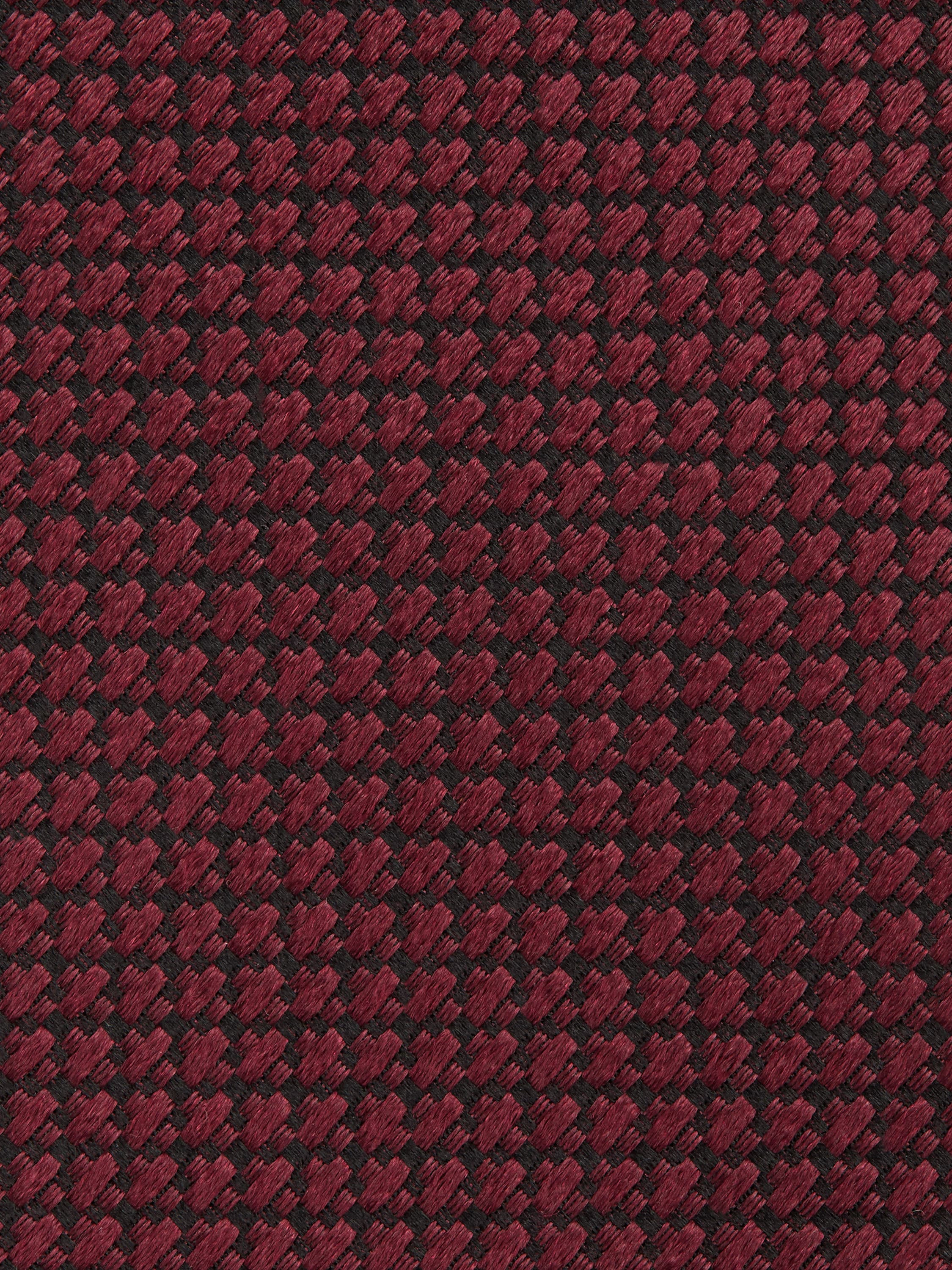 BURGUNDY SILK TIE - 2