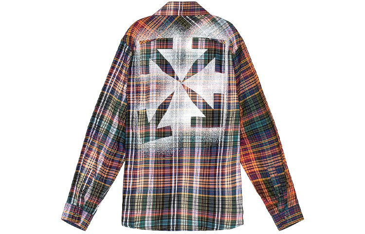 Off-White Stencil Flannel Check Shirt OMGA133E20FAB0012010 - 2